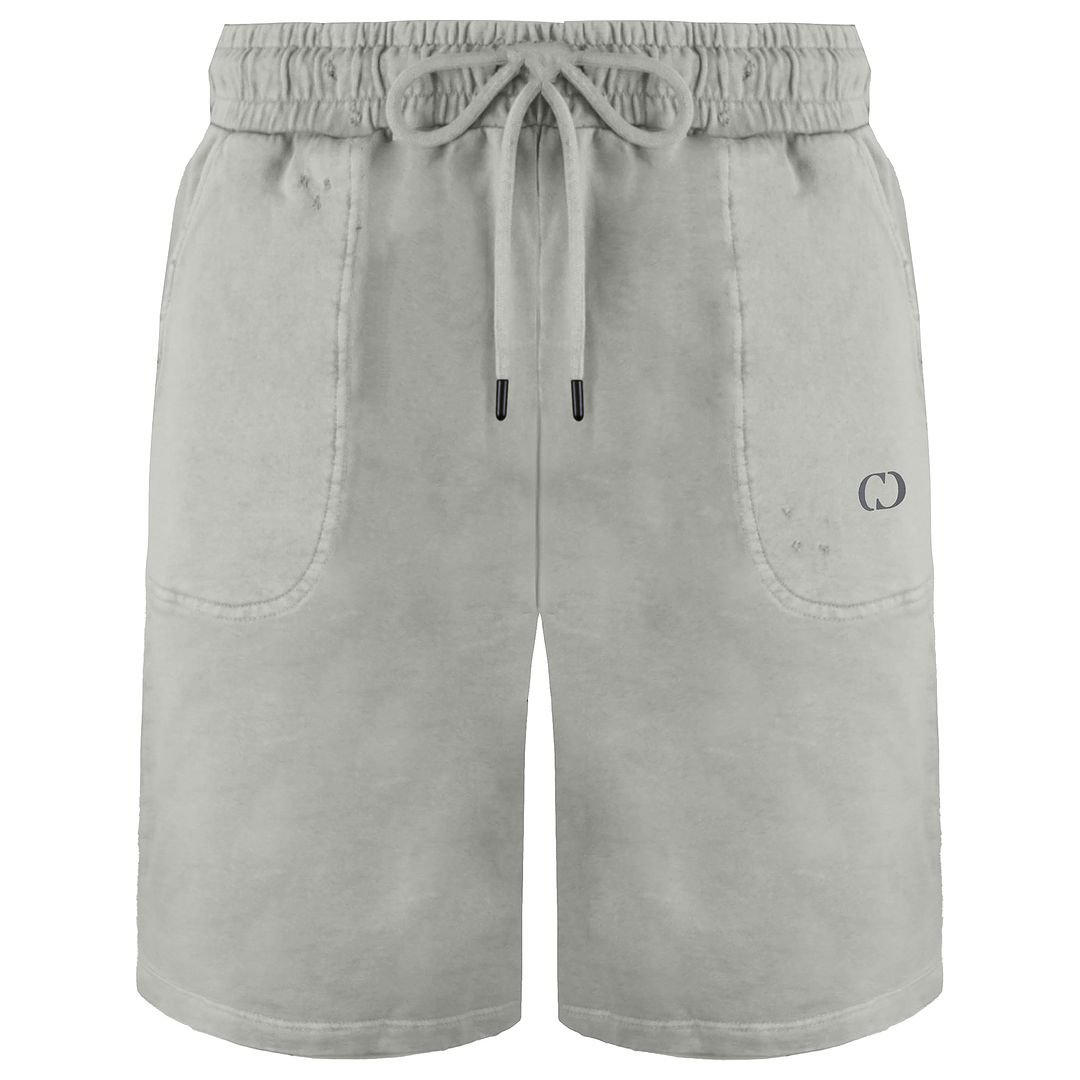 Criminal Damage Essential Distressed Washed Mens Shorts - Grey - Size 2XL