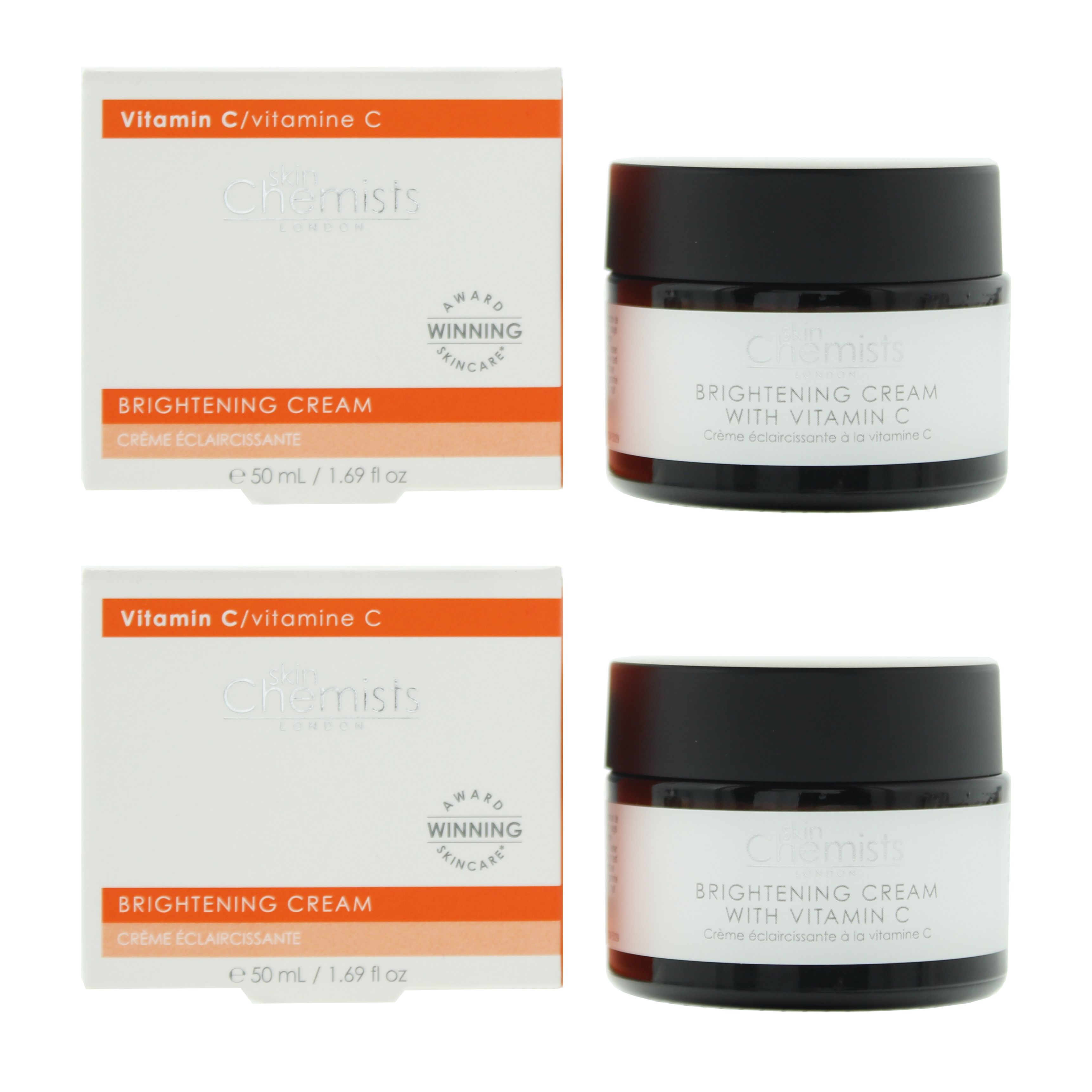 Skin Chemists Womens Vitamin C Brightening Cream 50ml X 2 - One Size