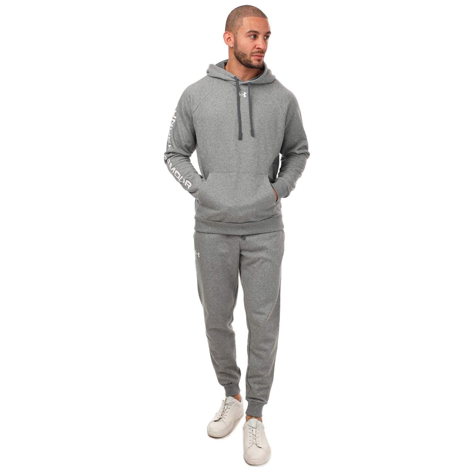 Under Armour Mens Rival Fleece Tracksuit in Grey Cotton Size X Large Shopping