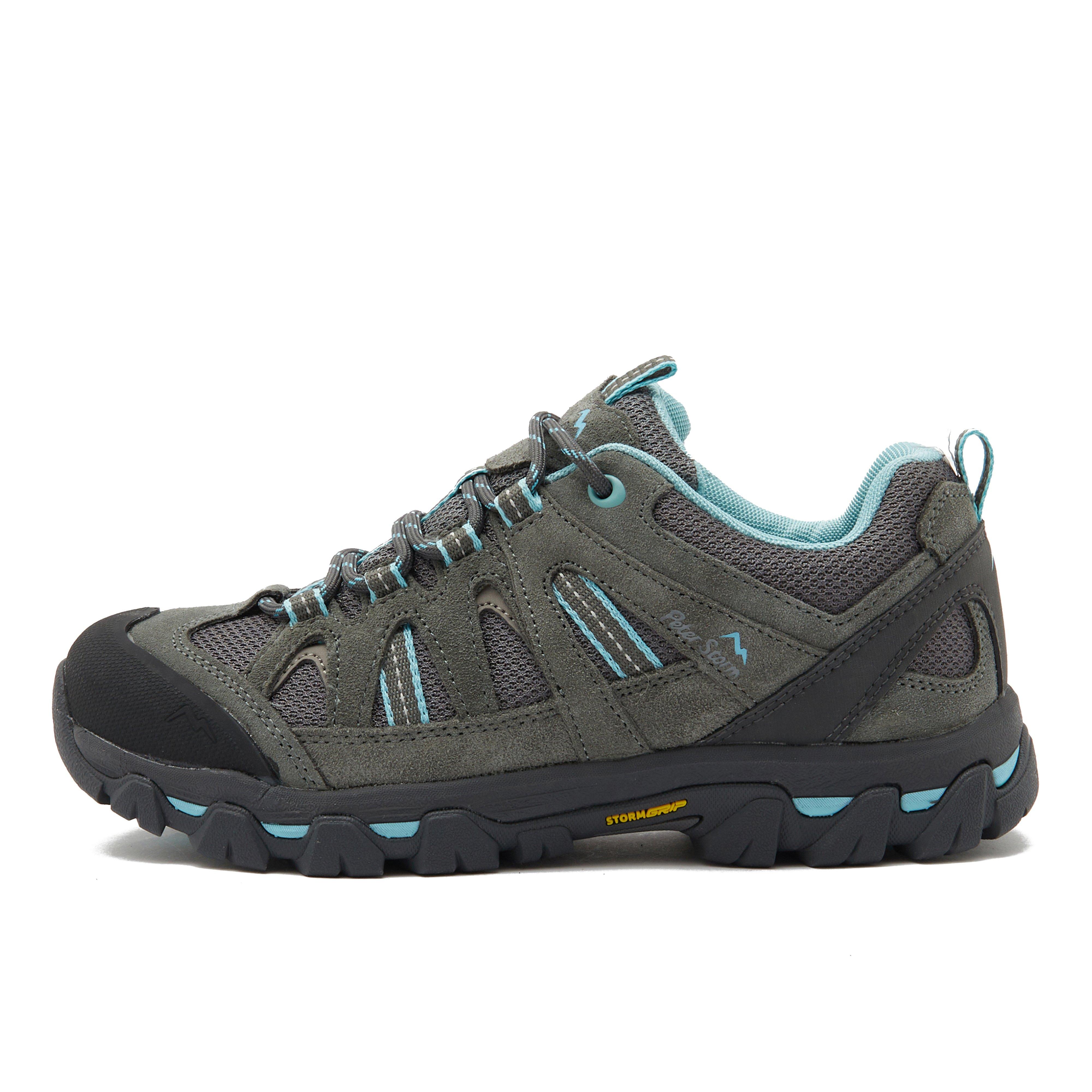 Peter Storm WoMens Arnside II Vent Walking & Hiking Shoe with StormGrip Outsole - Grey - Size UK 4