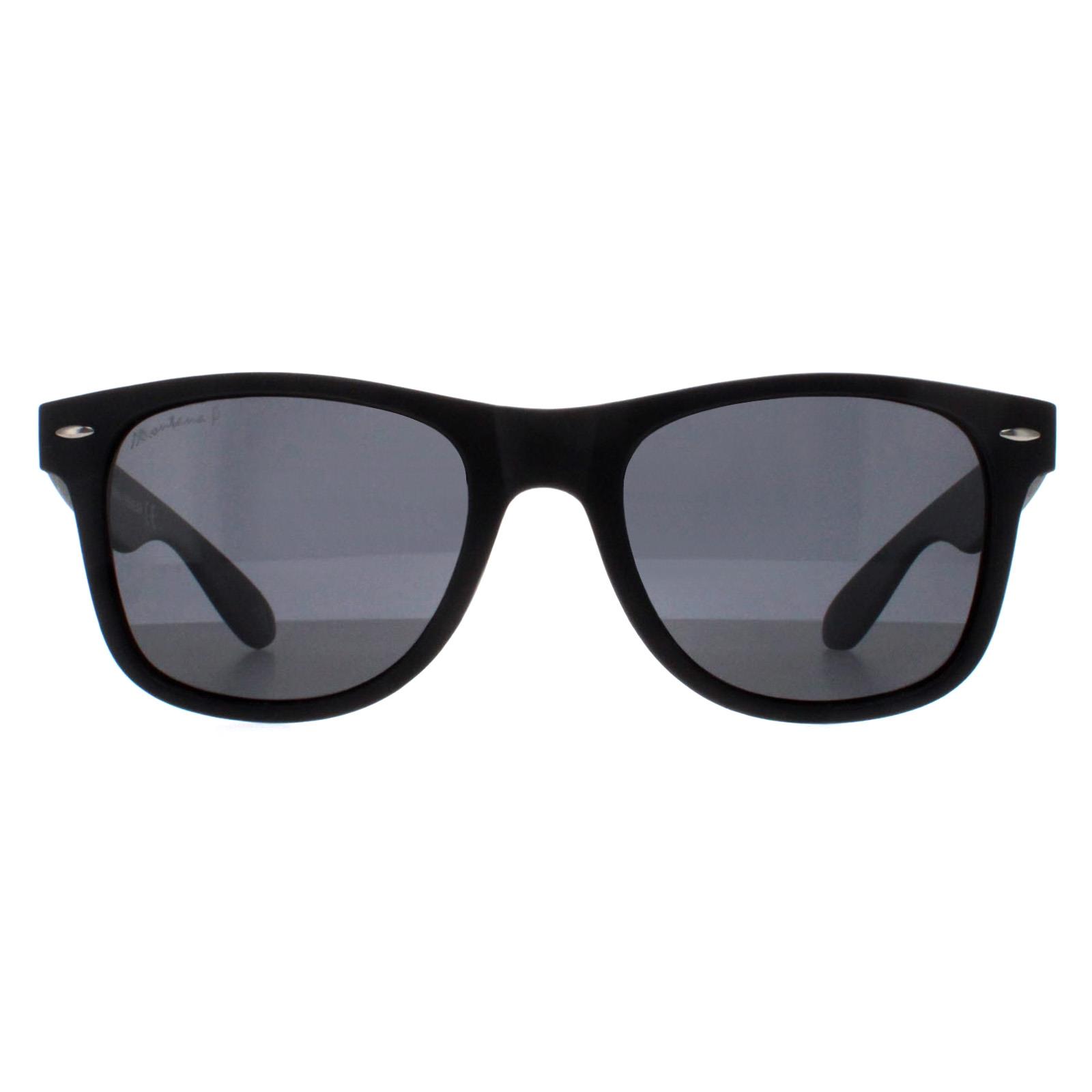 Montana Square Unisex Black Smoke Grey Polarized MP1-XL - One Size