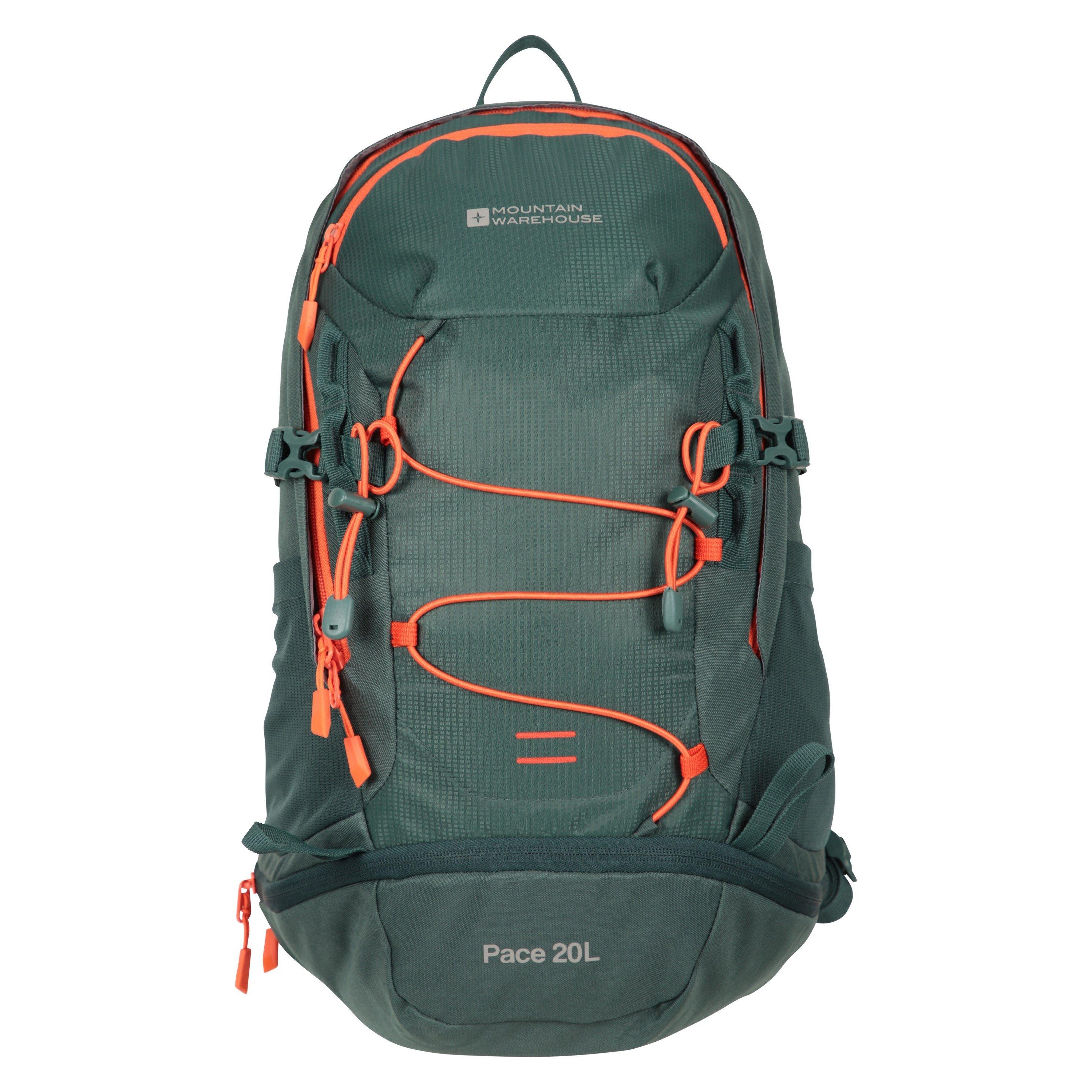 Mountain Warehouse Pace 20L rugzak (Donkergroen)