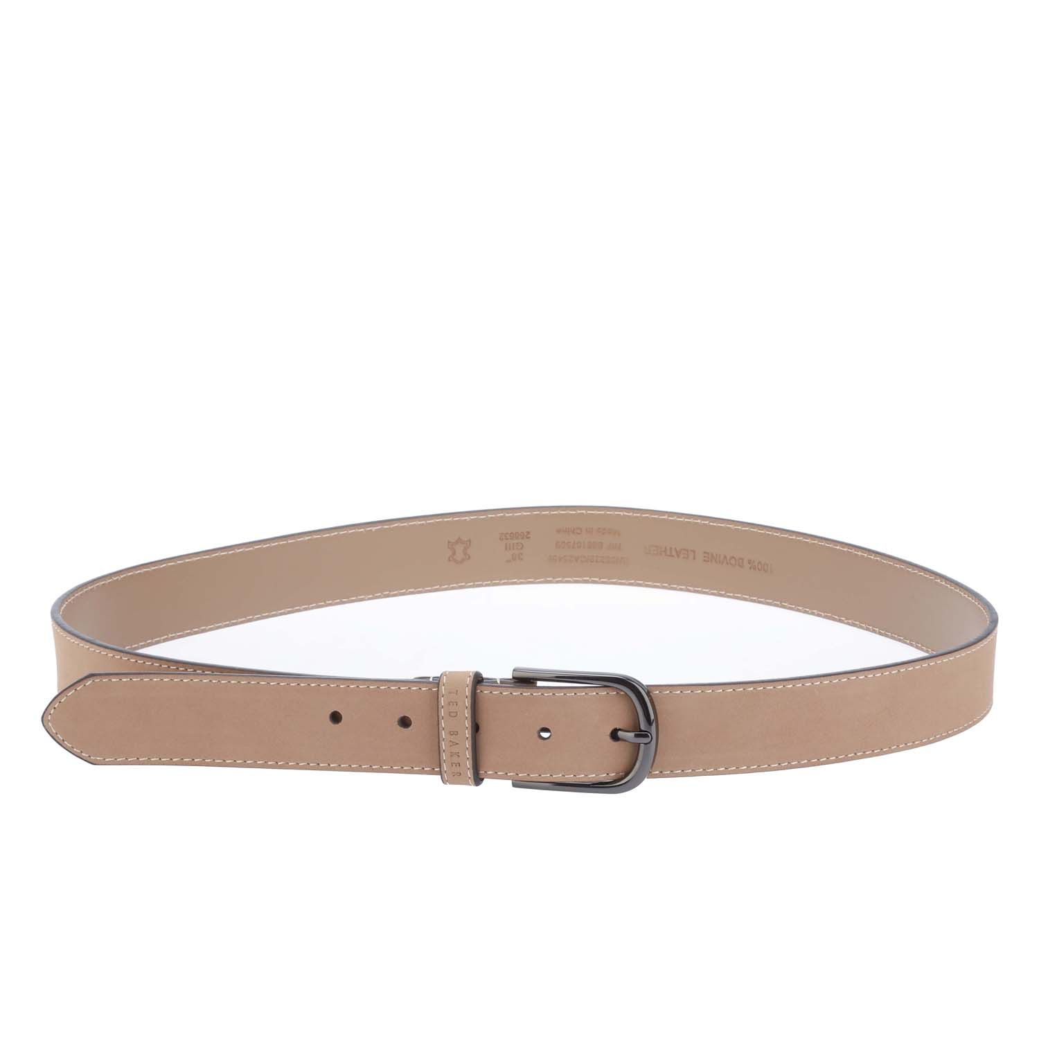 Ted Baker Mens Accessories Grisham Leather Belt in Brown - Size 36 inches