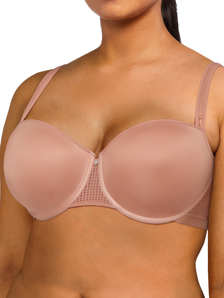 Chantelle Womens Motif T-Shirt Bra - Pink Nylon - Size 38D