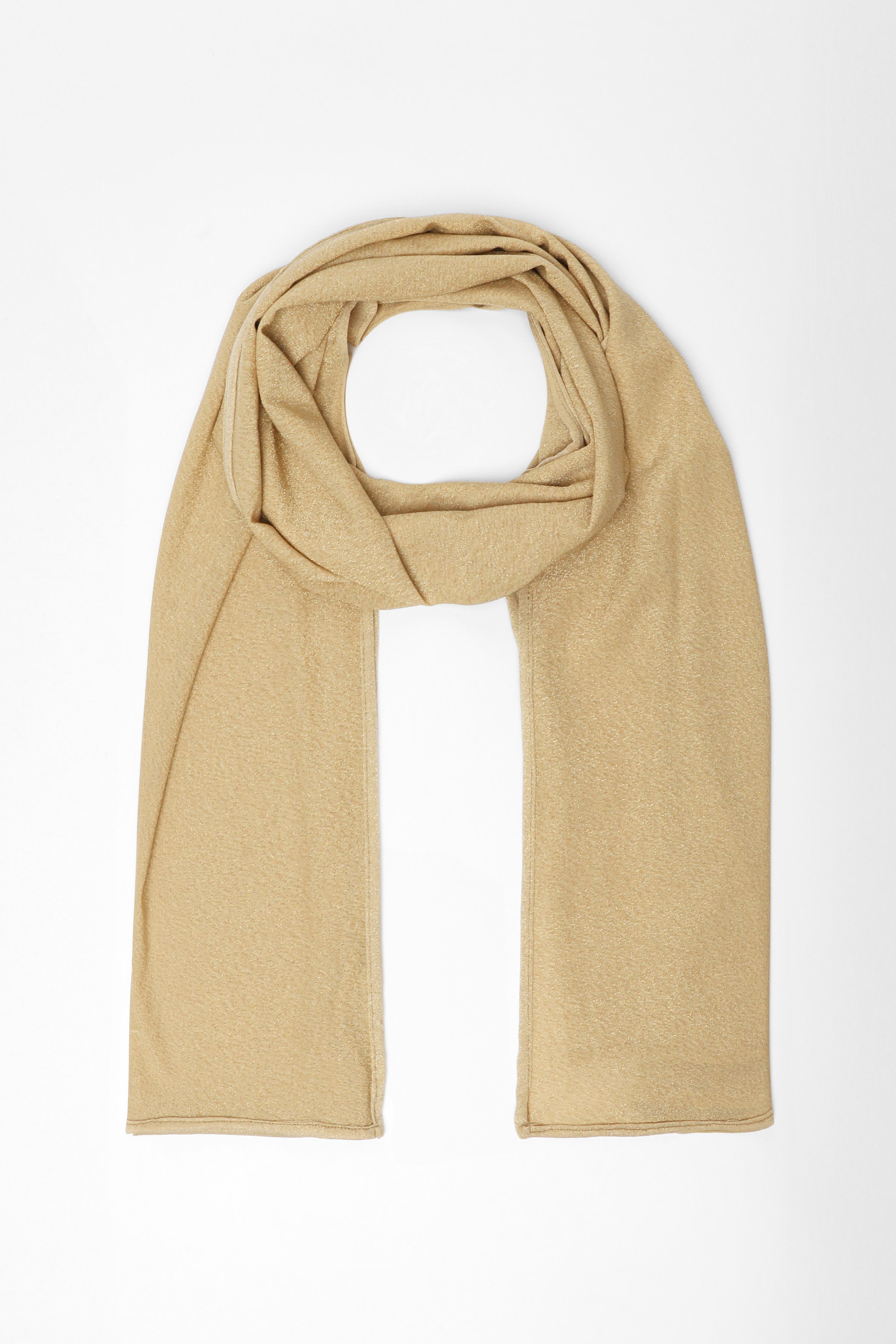 Quiz Womens Gold Glitter Scarf - One Size