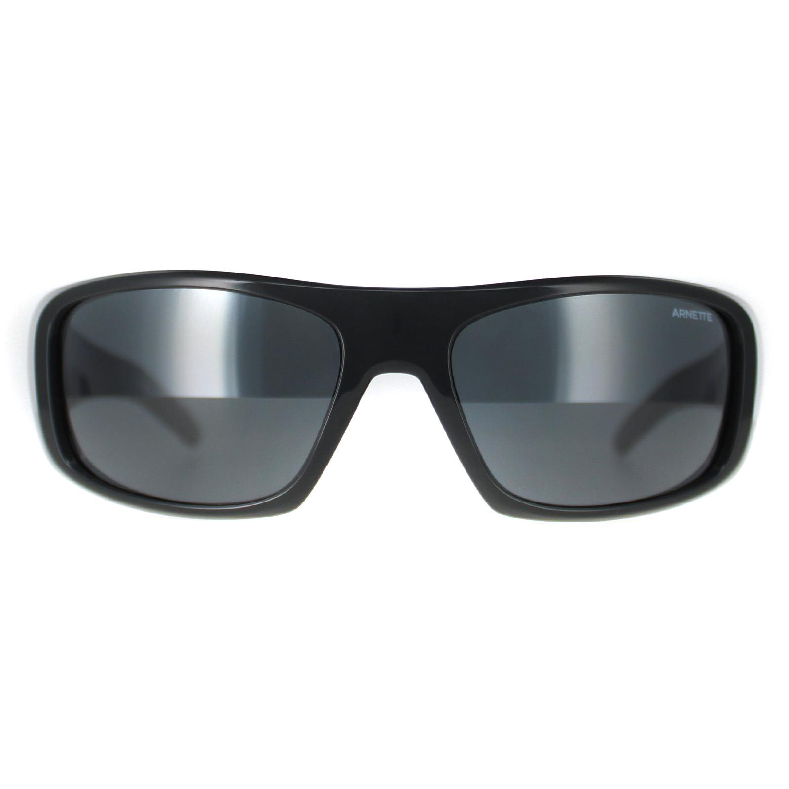 Arnette Rectangle Mens Dark Grey Light Mirror Black Hot Shot AN4182 - One Size