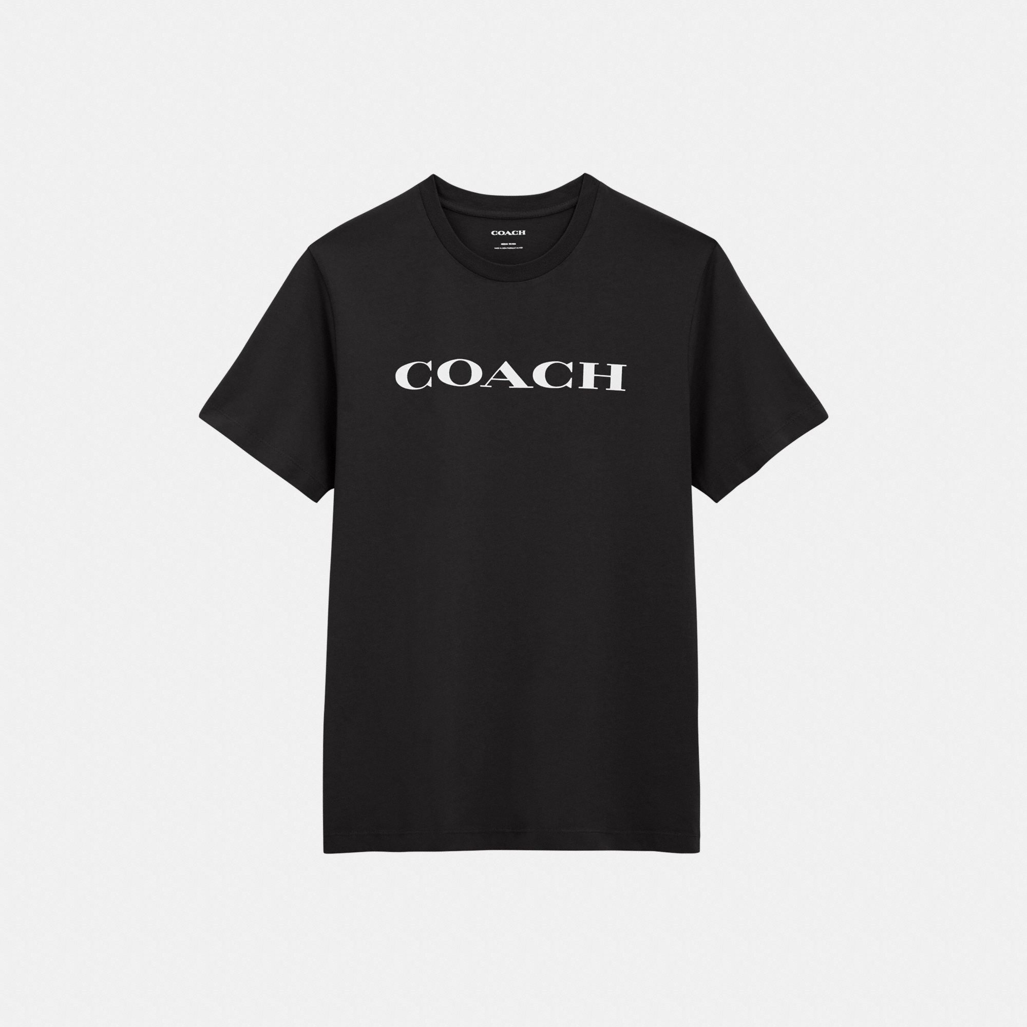 Coach Womens T-Shirt - Black - Size Medium