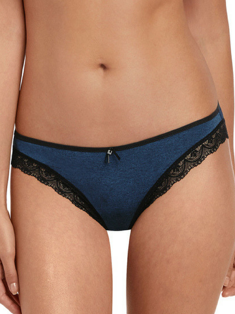 Freya Womens Deco Amore Thong Med Blue Polyamide - Size Small