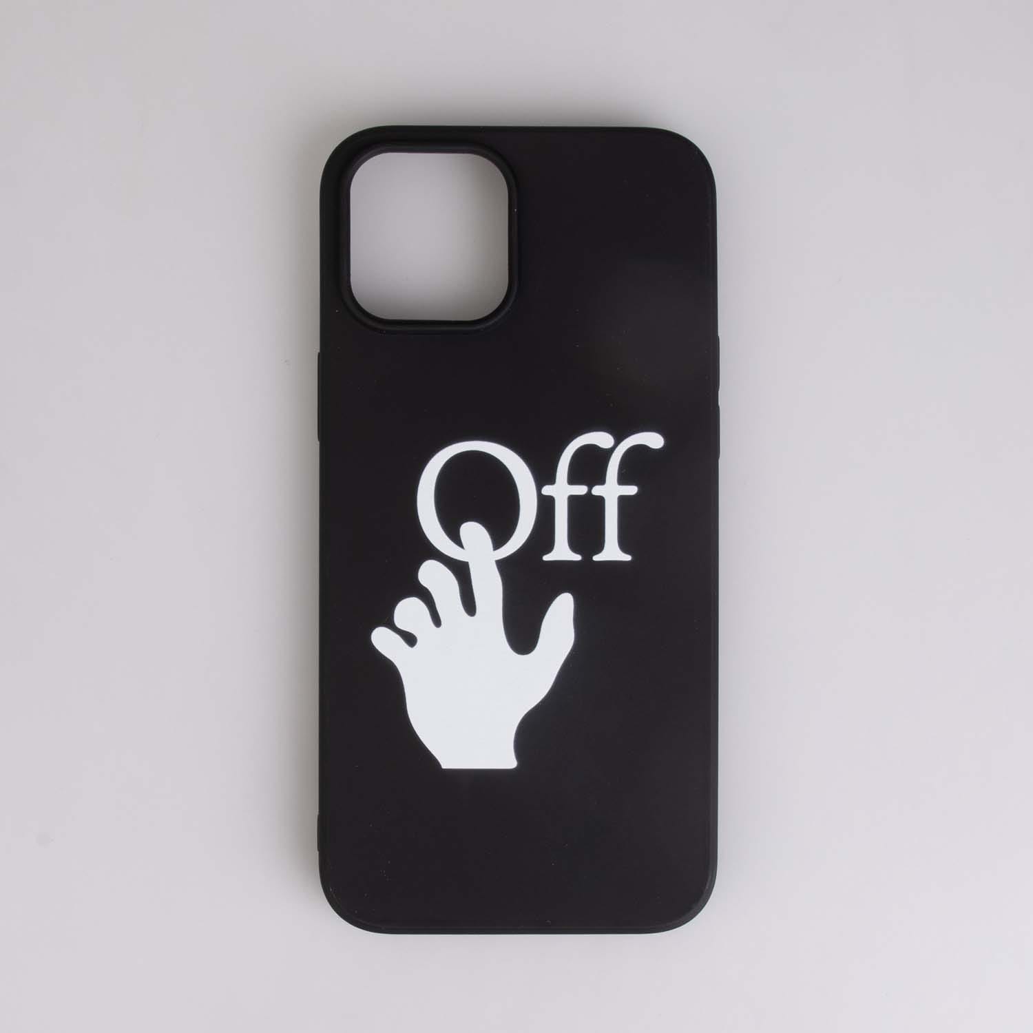 Off-White Accessories Off White Hand Off iPhone 12 Pro Max Case in Black-White - One Size