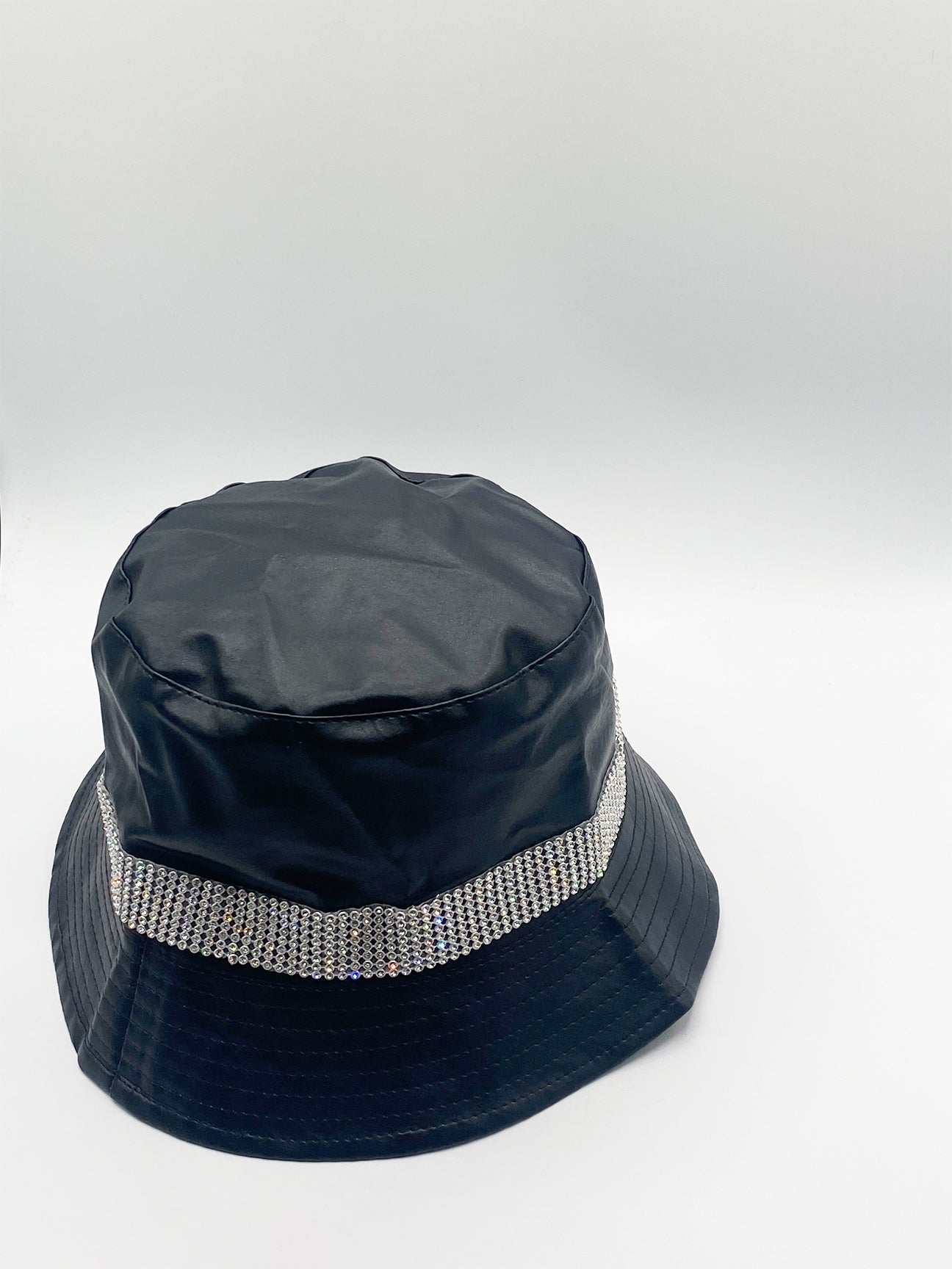 SVNX Womens Embellished Bucket Hat In Black Pu - One Size