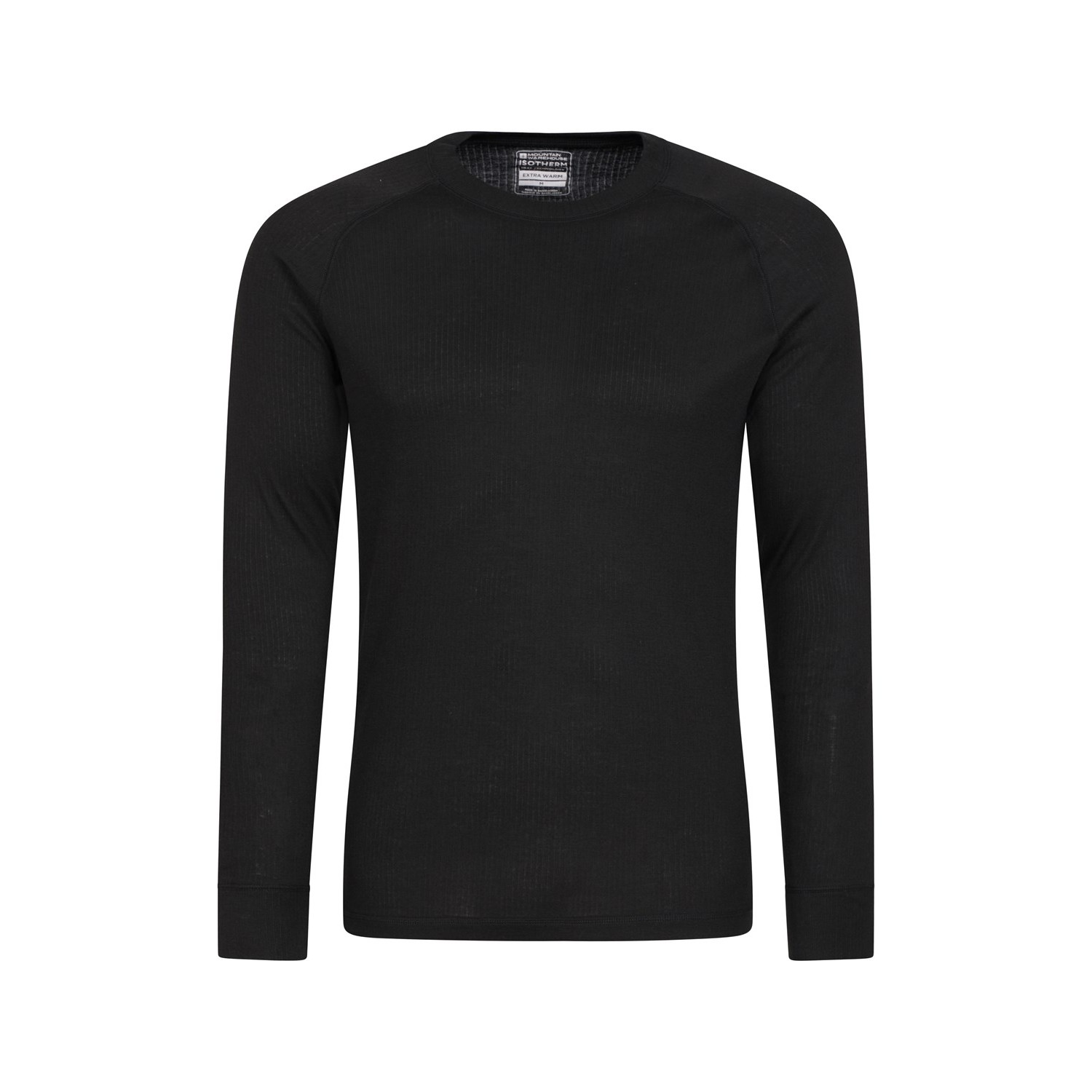 Mountain Warehouse Mens Talus Round Neck Long-Sleeved Thermal Top (Black) - Size 2XL