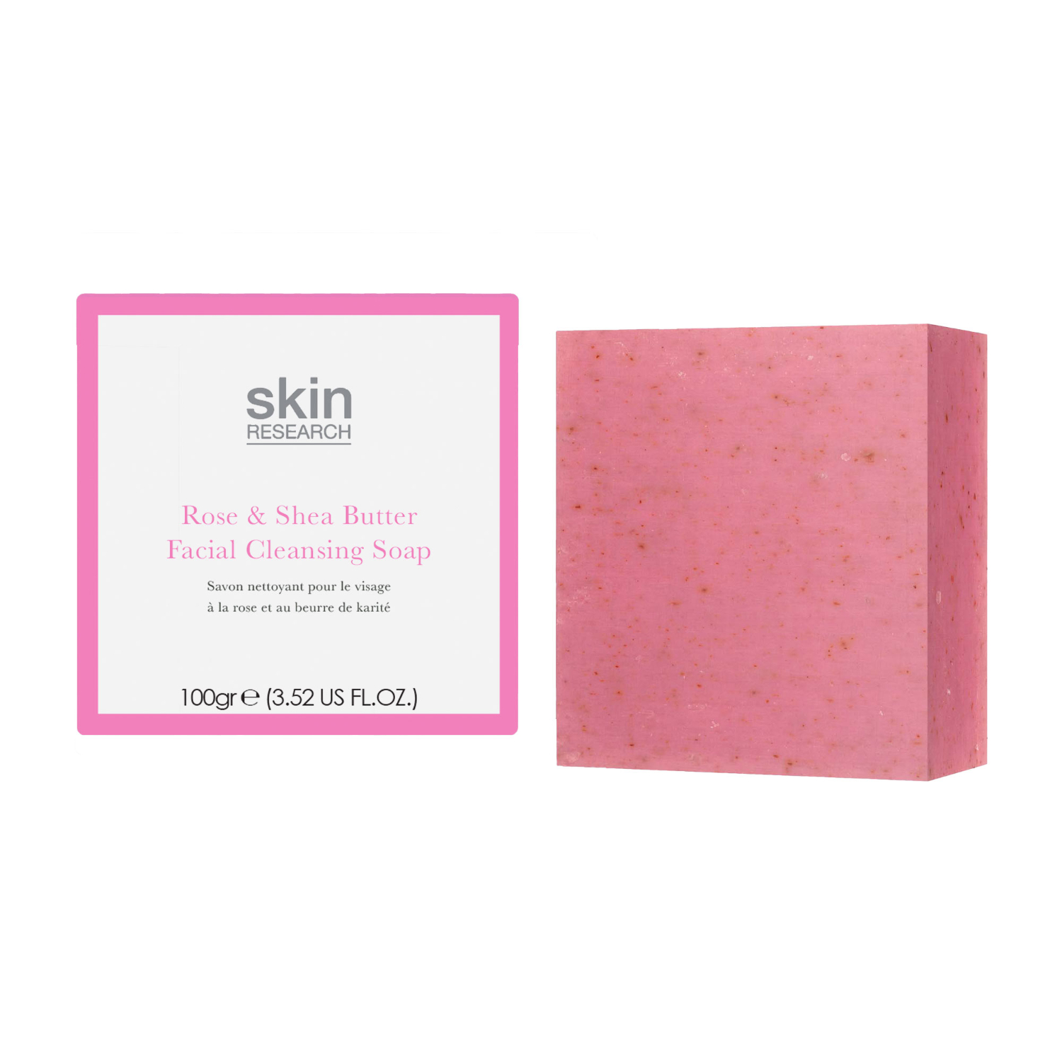 Skin Research Unisex Provence Rose Facial Cleansing Bar 100g - One Size