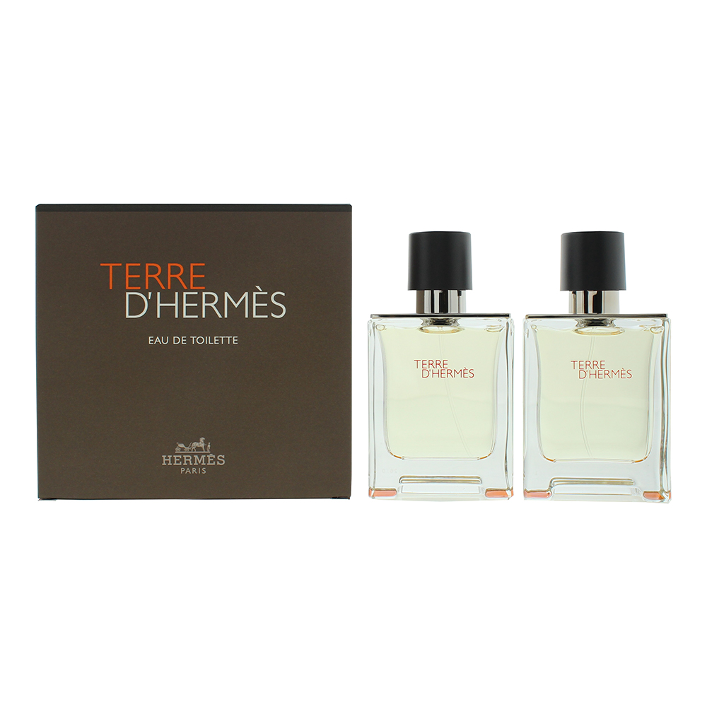 Hermes Mens Terre D' Eau de Toilette 2 x 50ml Gift Set - One Size