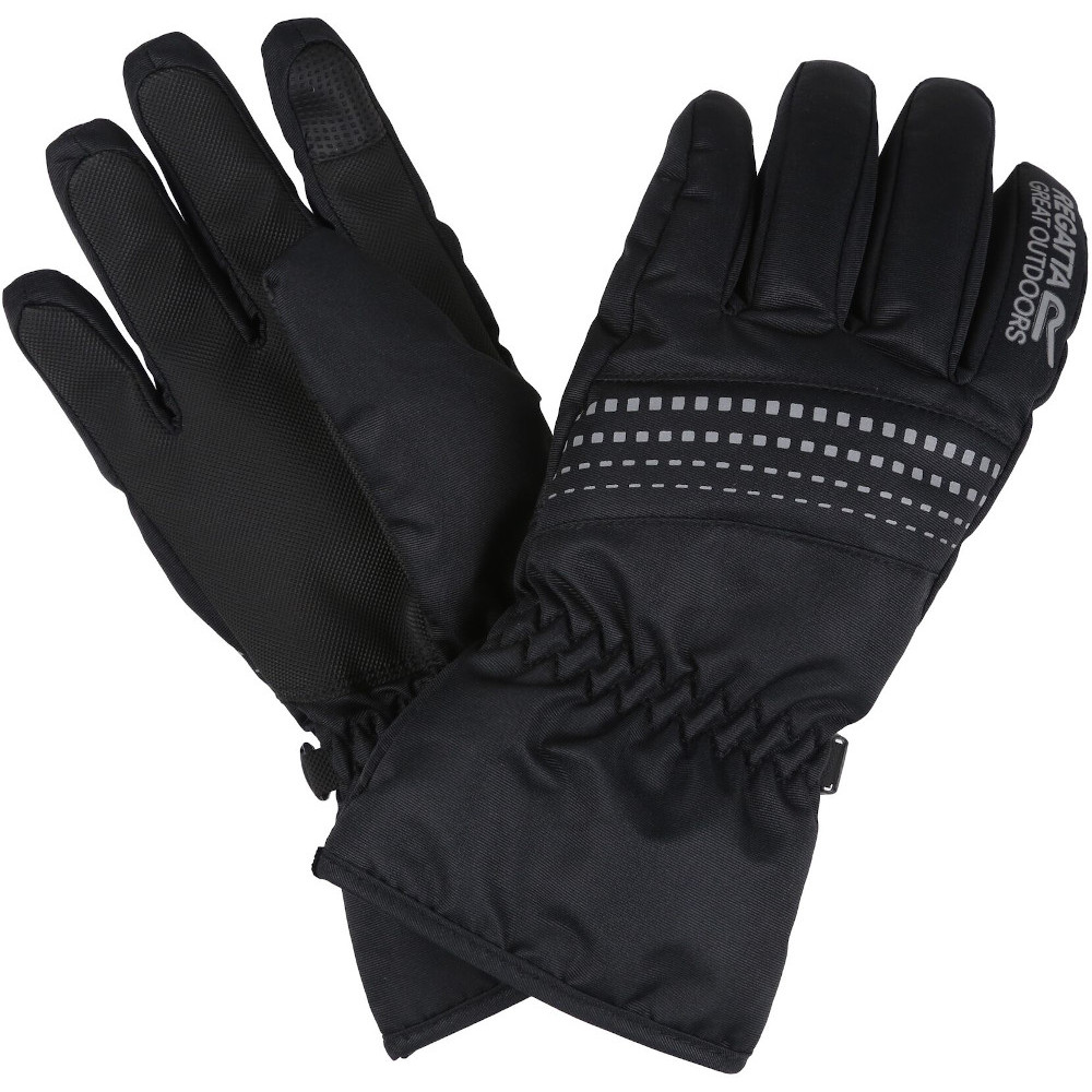 Regatta Boys Arlie III Waterproof Insulated Gloves - Black - Size 7-8Y