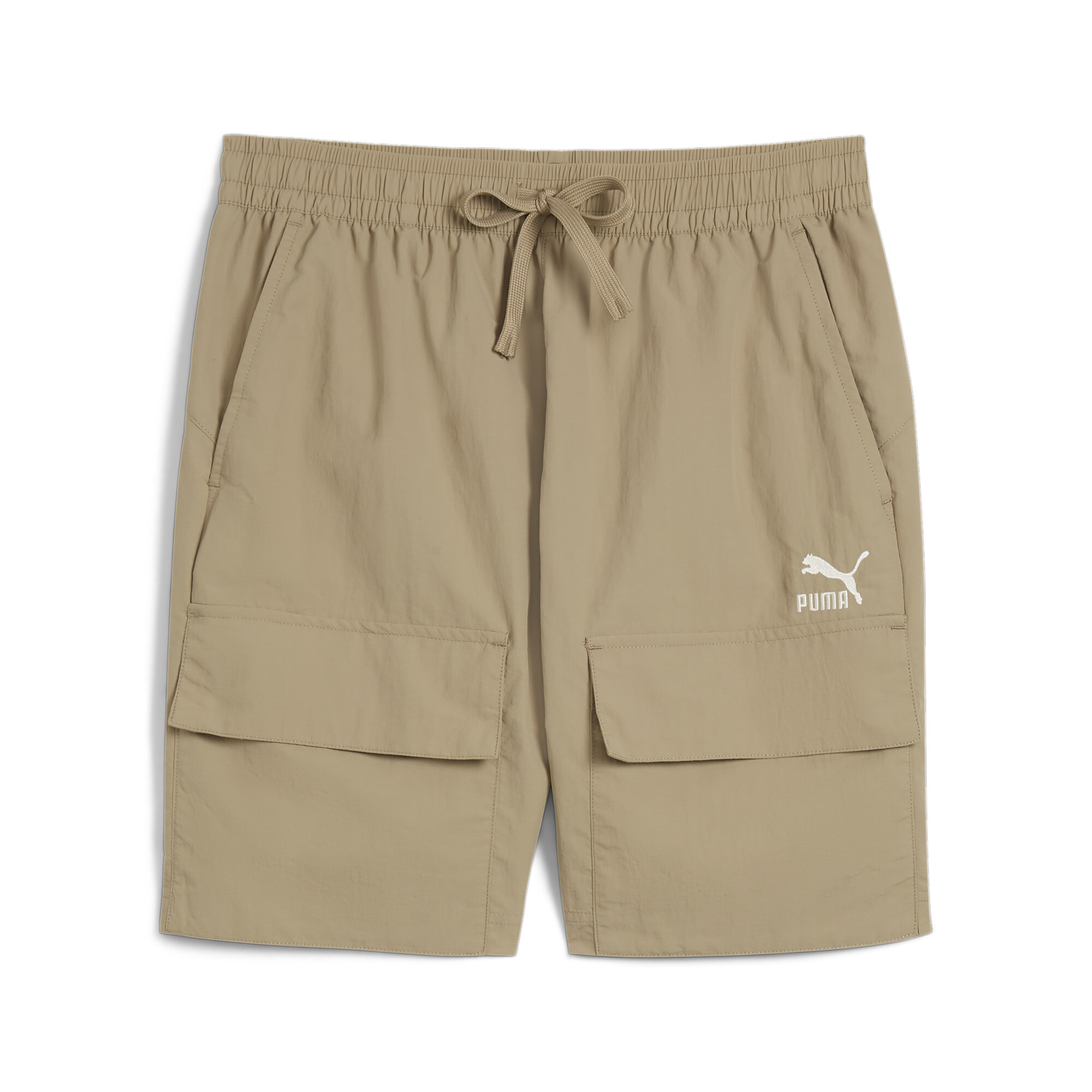 Puma Mens CLASSICS Cargo Shorts - Beige - Size Small