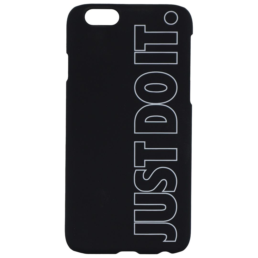 Nike Just Do It Black Logo iPhone 6 Hard Phone Case - Black/Dark Grey - One Size