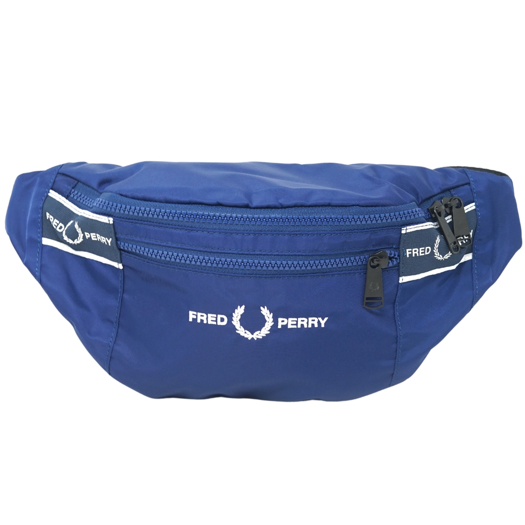 Fred Perry Mens Graphic Tape Crossover French Navy Bag - Blue material_polyester - One Size