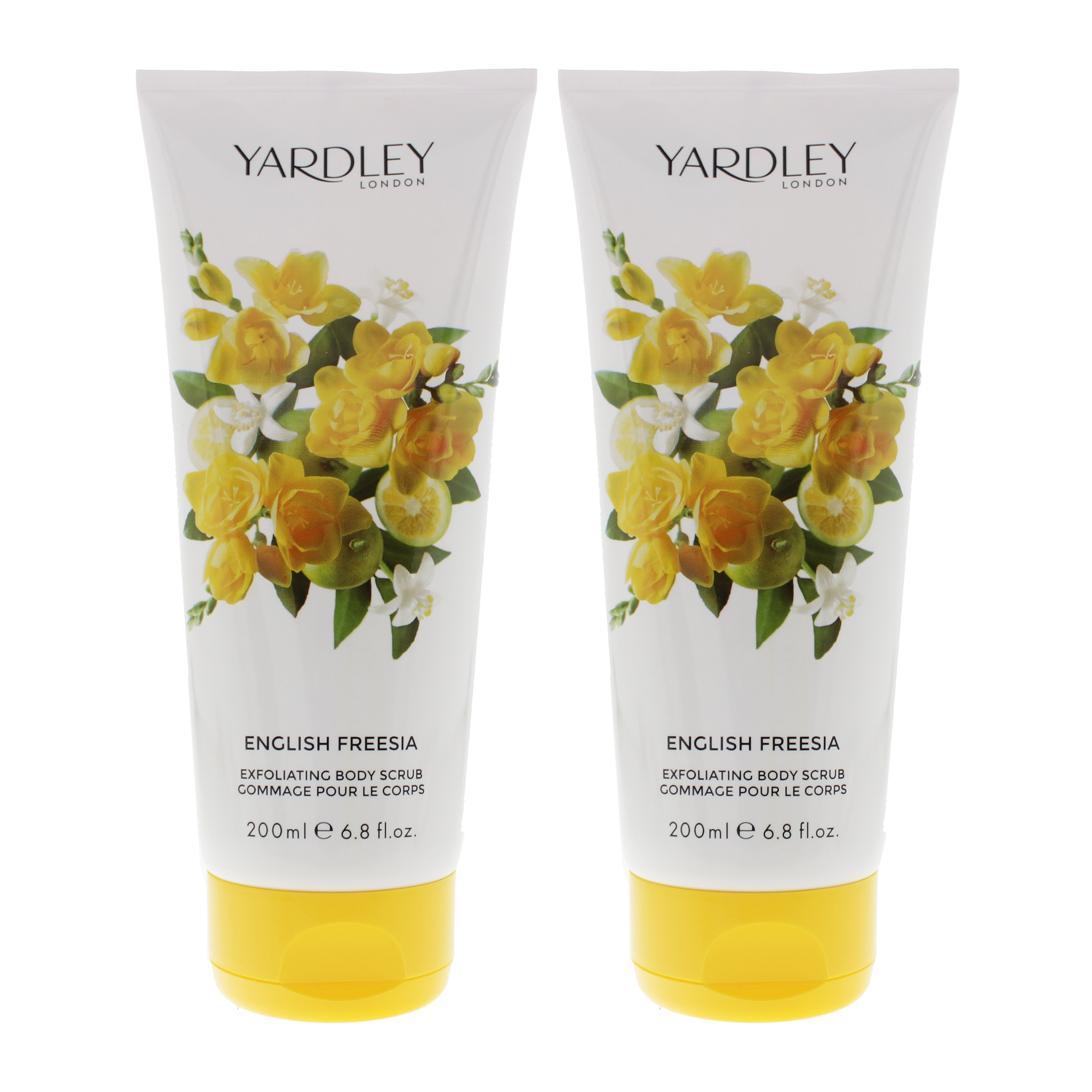 Yardley Womens Freesia Body Scrub 200ml For Her x 2 - One Size