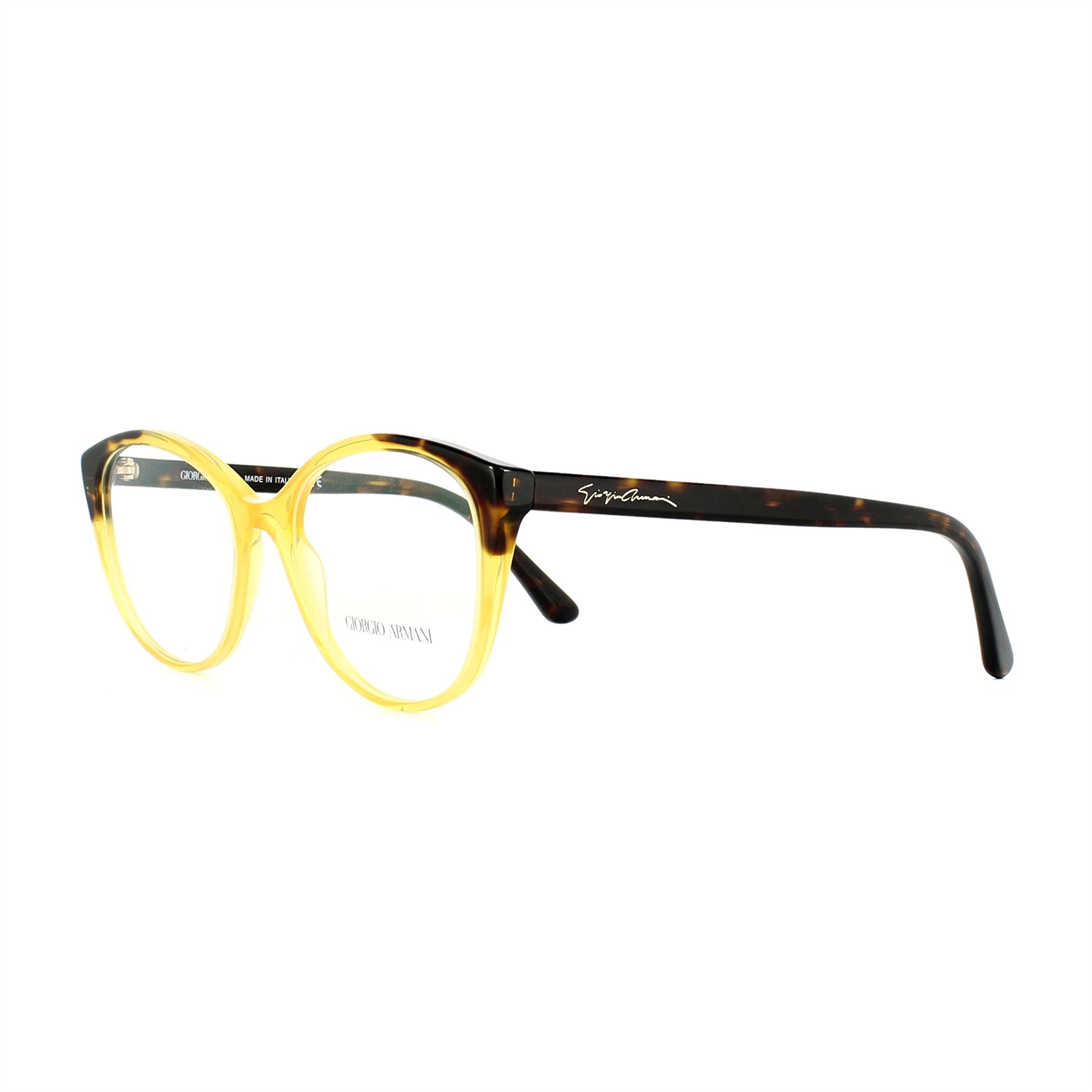 Giorgio Armani Glasses Frames AR7138 5582 Honey Havana 52mm Womens - Yellow - One Size