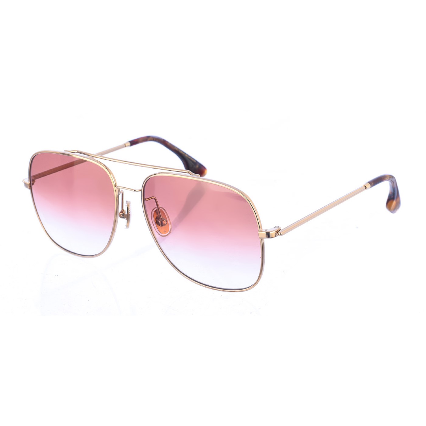 Victoria Beckham Womens Metal sunglasses with rectangular shape VB215S women - Gold - One Size