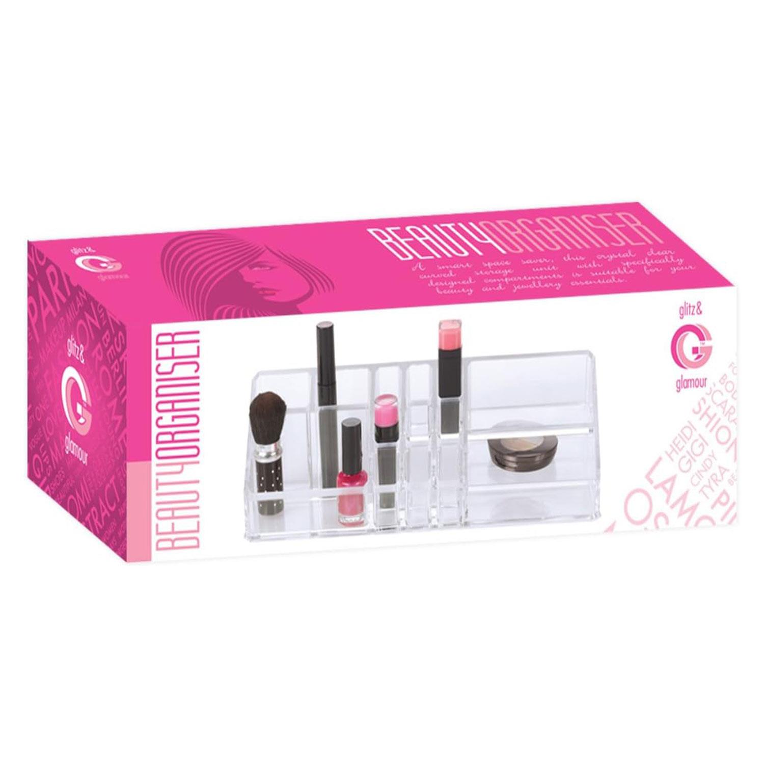 Envie Womens Glitz and Glamour 80730 Beauty Acrylic Cosmetic Make-Up Organiser - NA - One Size