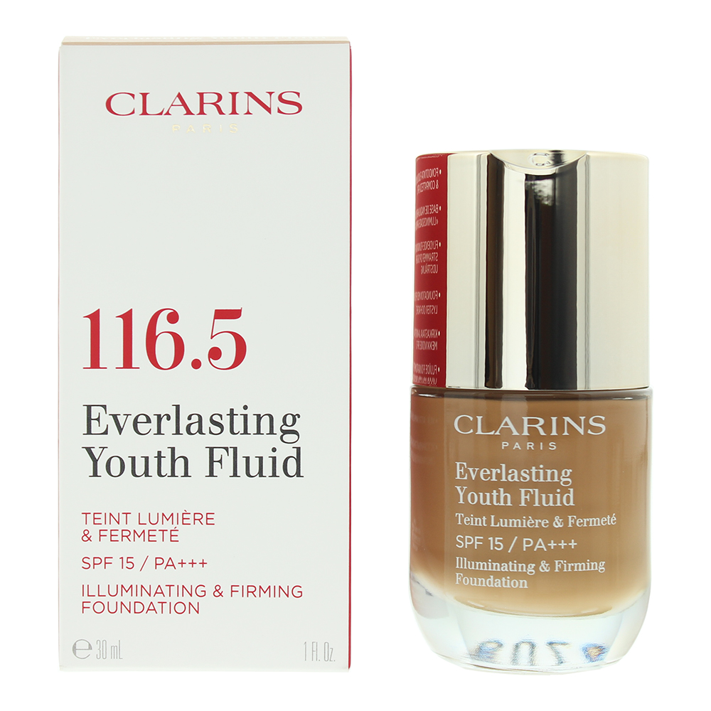 Clarins Womens Everlasting Youth Fluid Foundation 30ml 116.5 Coffee - NA - One Size