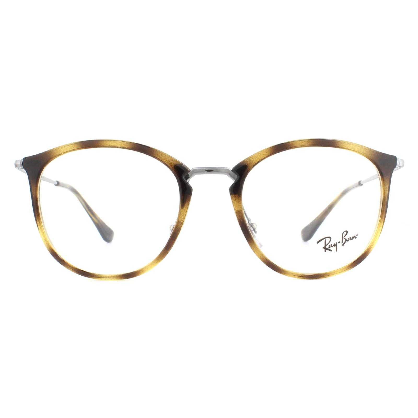 Ray-Ban Unisex Glasses Frames RX7140 2012 Tortoise and Gunmetal Men Women - Brown - One Size