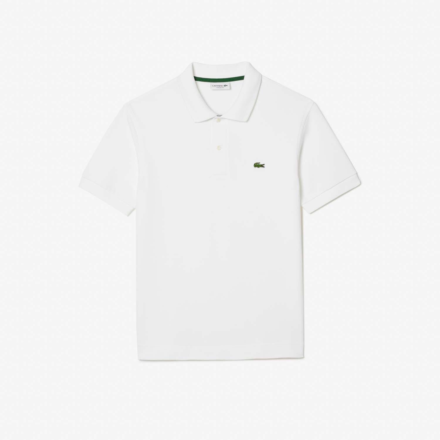 Lacoste Mens Classic Fit Heavy Cotton Piqué L.12.21 Polo Shirt in White material_cotton - Size 4XL