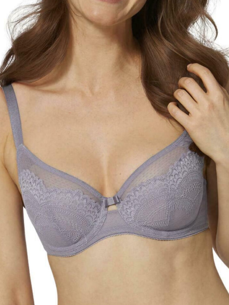 Triumph Womens Beauty Full-Darling W02 Bra - Grey polyamide - Size 32C