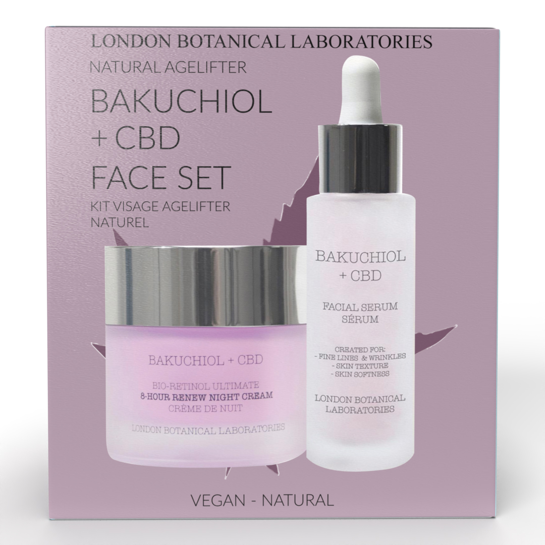 London Botanical Laboratories Womens LBL- CBD + Bakuchiol face Set ( Serum + Moisturiser ) - Cream - One Size