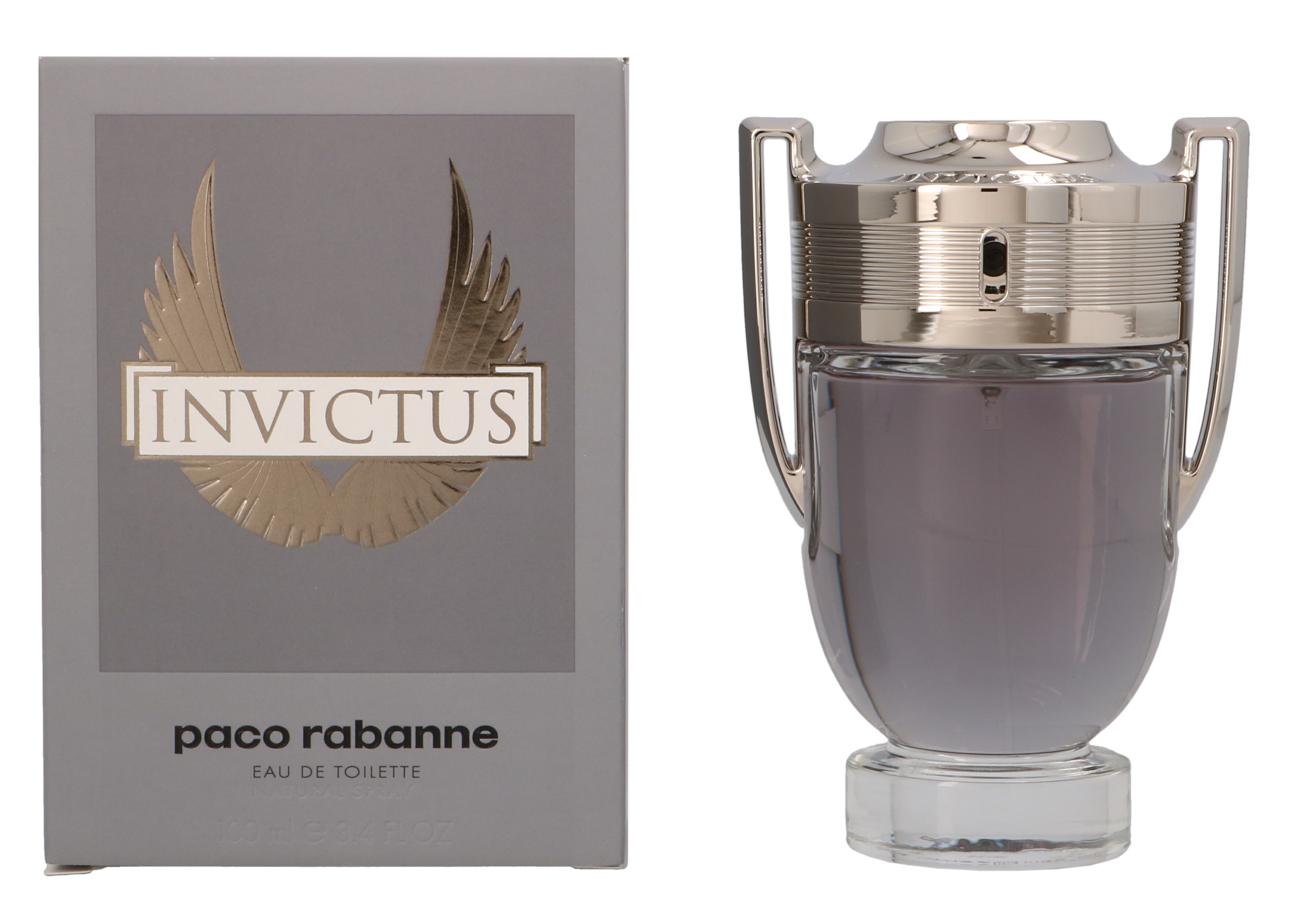 Paco Rabanne Mens Invictus Eau de Toilette 100ml - NA - One Size