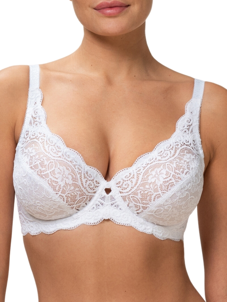 Triumph Womens Amourette W High Apex Bra - White - Size 42E