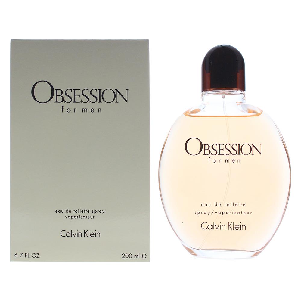 Calvin Klein Mens Obsession For Men Eau de Toilette 200ml Spray - Orange - One Size