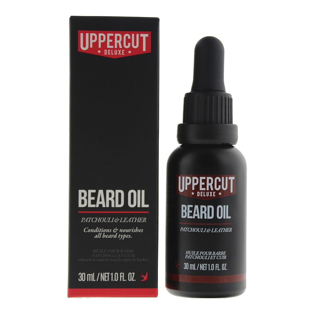 Uppercut Deluxe Mens Patchouli & Leather Beard Oil 30ml - NA - One Size