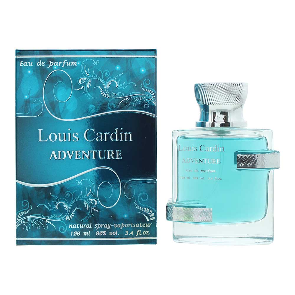 Louis Cardin Mens Adventure Eau de Parfum 100ml Spray for Him - One Size