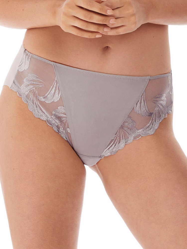 Fantasie Womens Anoushka Brief Silver - Grey Nylon - Size X-Small