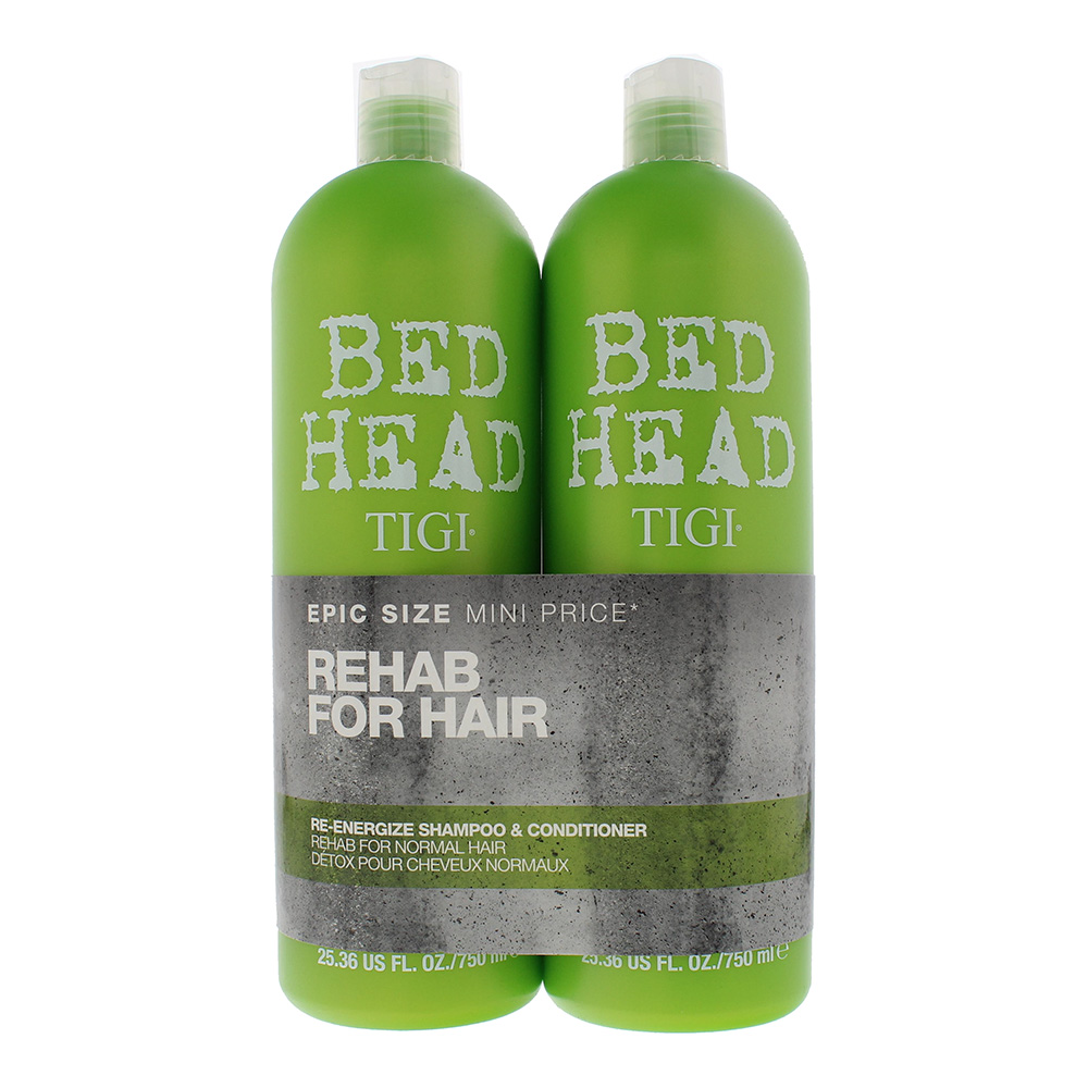 Tigi Womens Bed Head Urban Antidotes Re-Energize Duo Pack Shampoo & Conditioner 750ml - NA - One Size