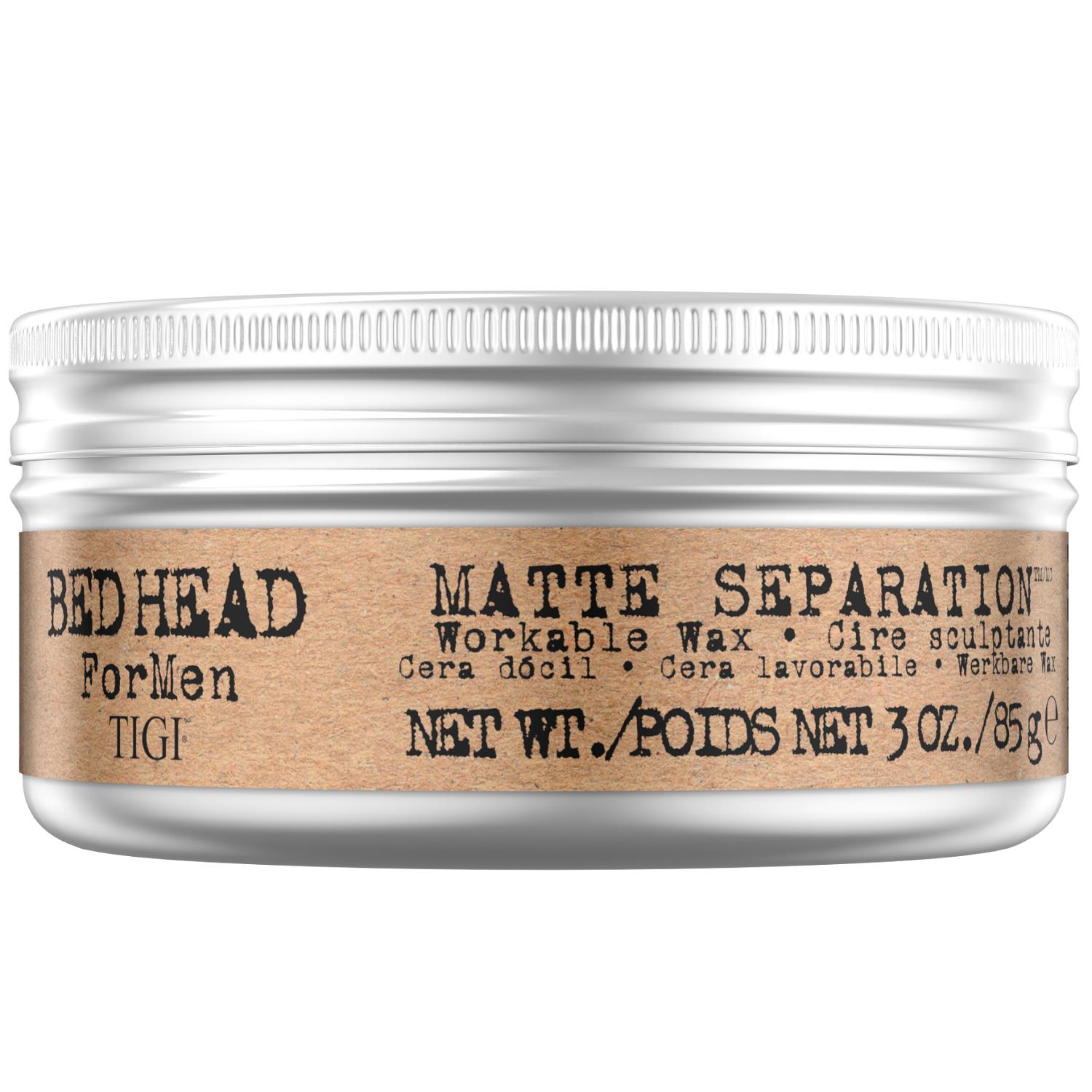 Tigi Bed Head for Men by Matte Separation Mens Hair Wax for Firm Hold 85g - Green - One Size