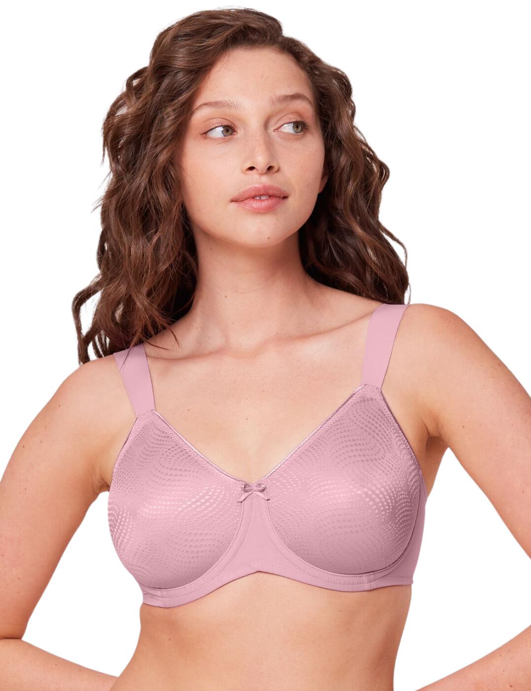 Triumph Womens Essential Minimizer Bra - Pink Polyamide - Size 36E