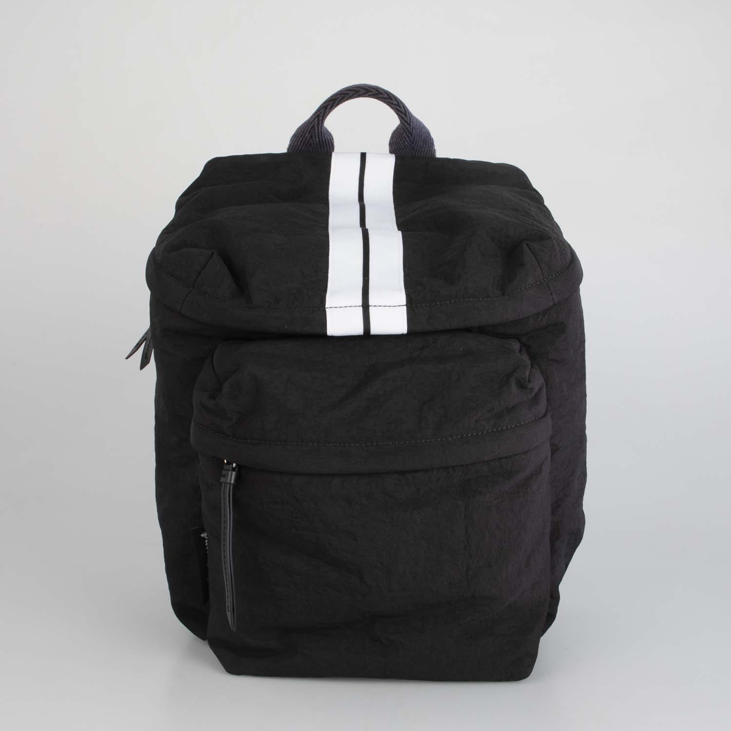 Palm Angels Mens Accessories Classic Track Backpack in Black-White - One Size