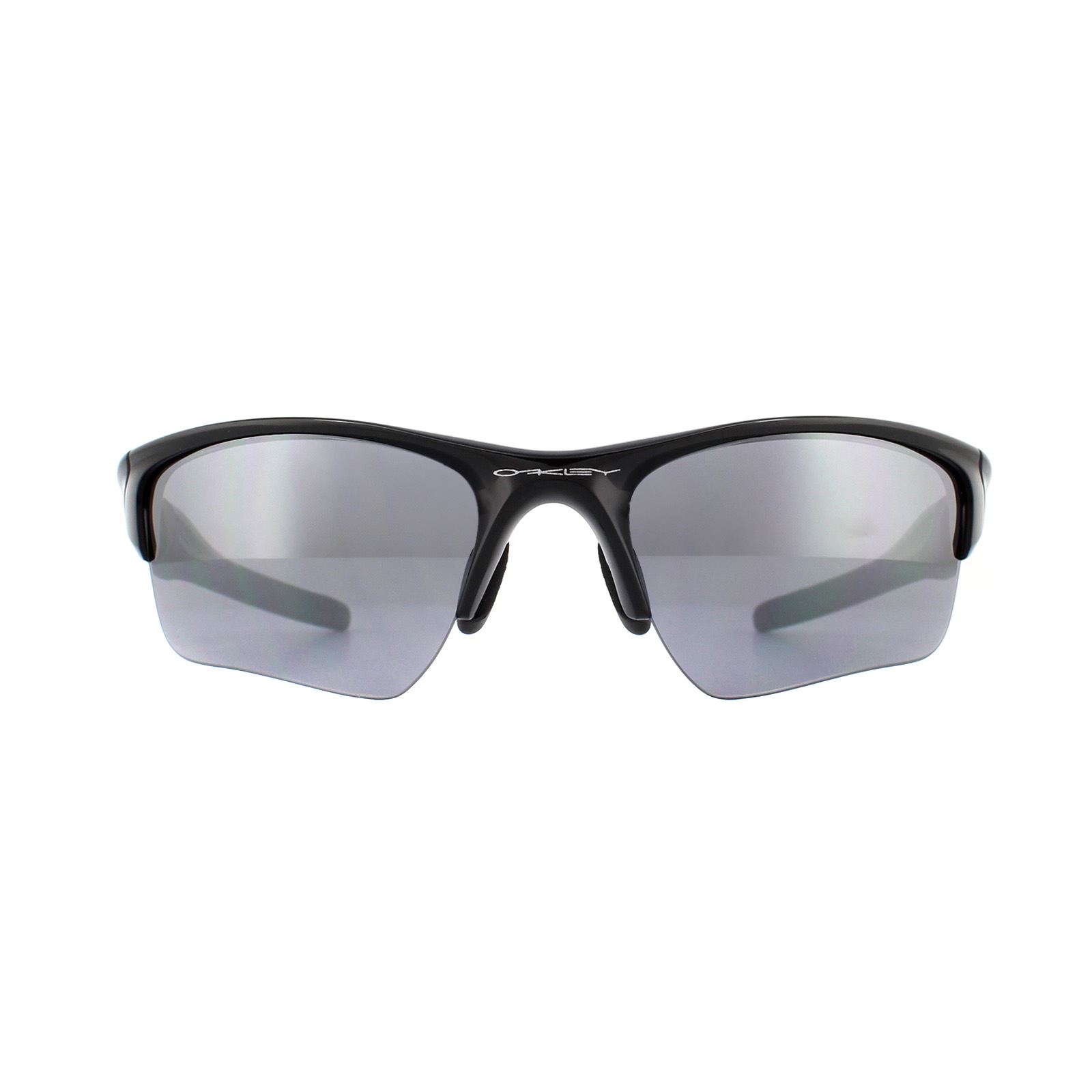 Oakley Wrap Mens Polished Black Iridium Sunglasses - One Size