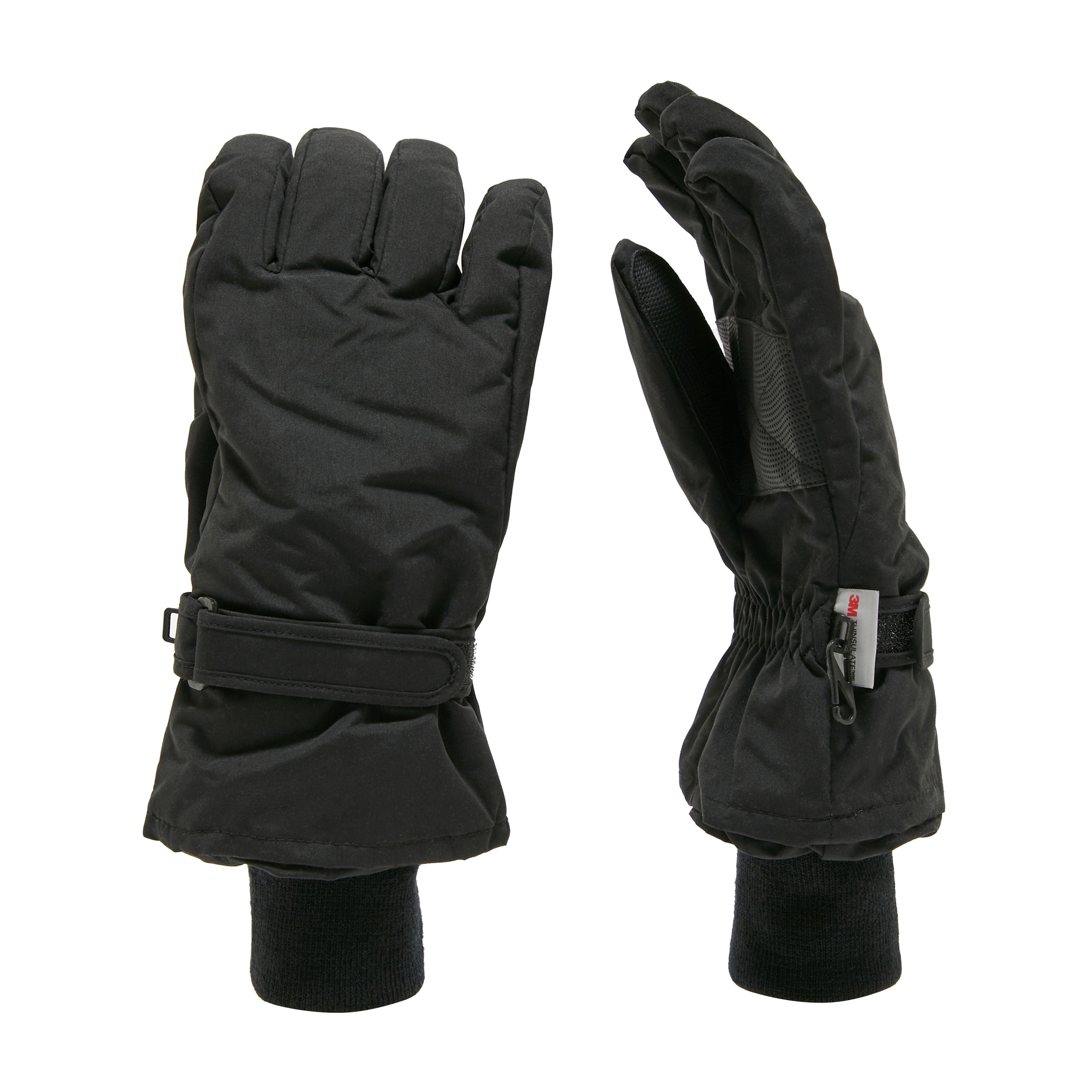 Peter Storm Mens Microfibre Waterproof Gloves - Black - Size Small/Medium