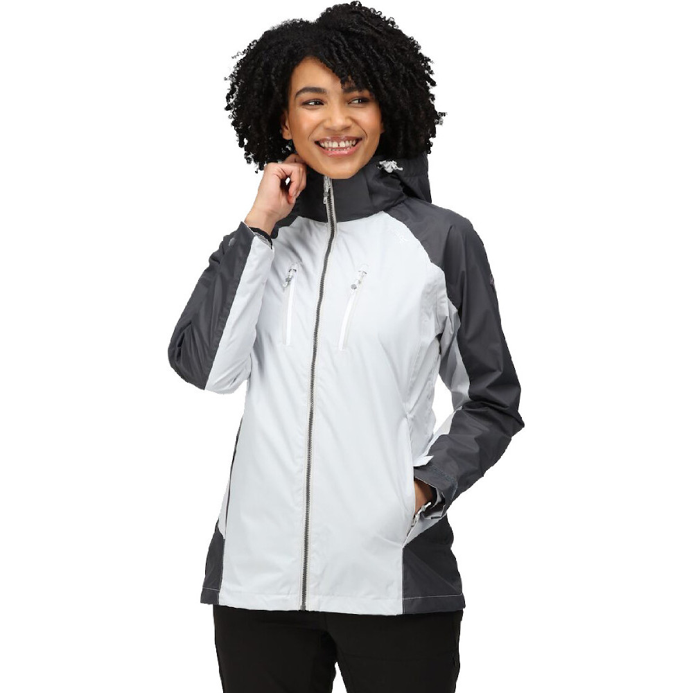 Regatta Womens Calderdale IV Waterproof Durable Coat - Grey - Size 8 UK