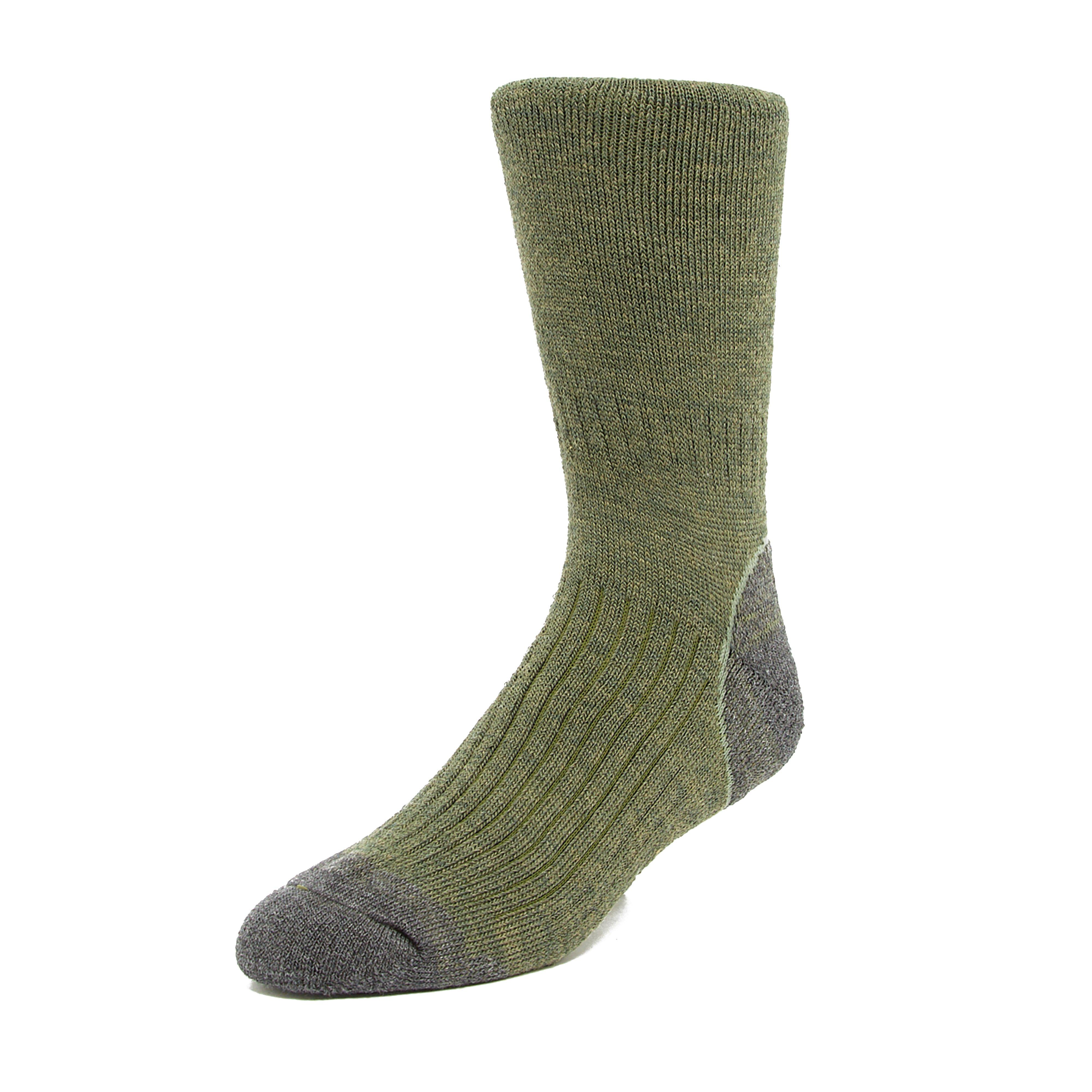 Brasher Mens Trekker Socks - Green Elastane - Size Medium