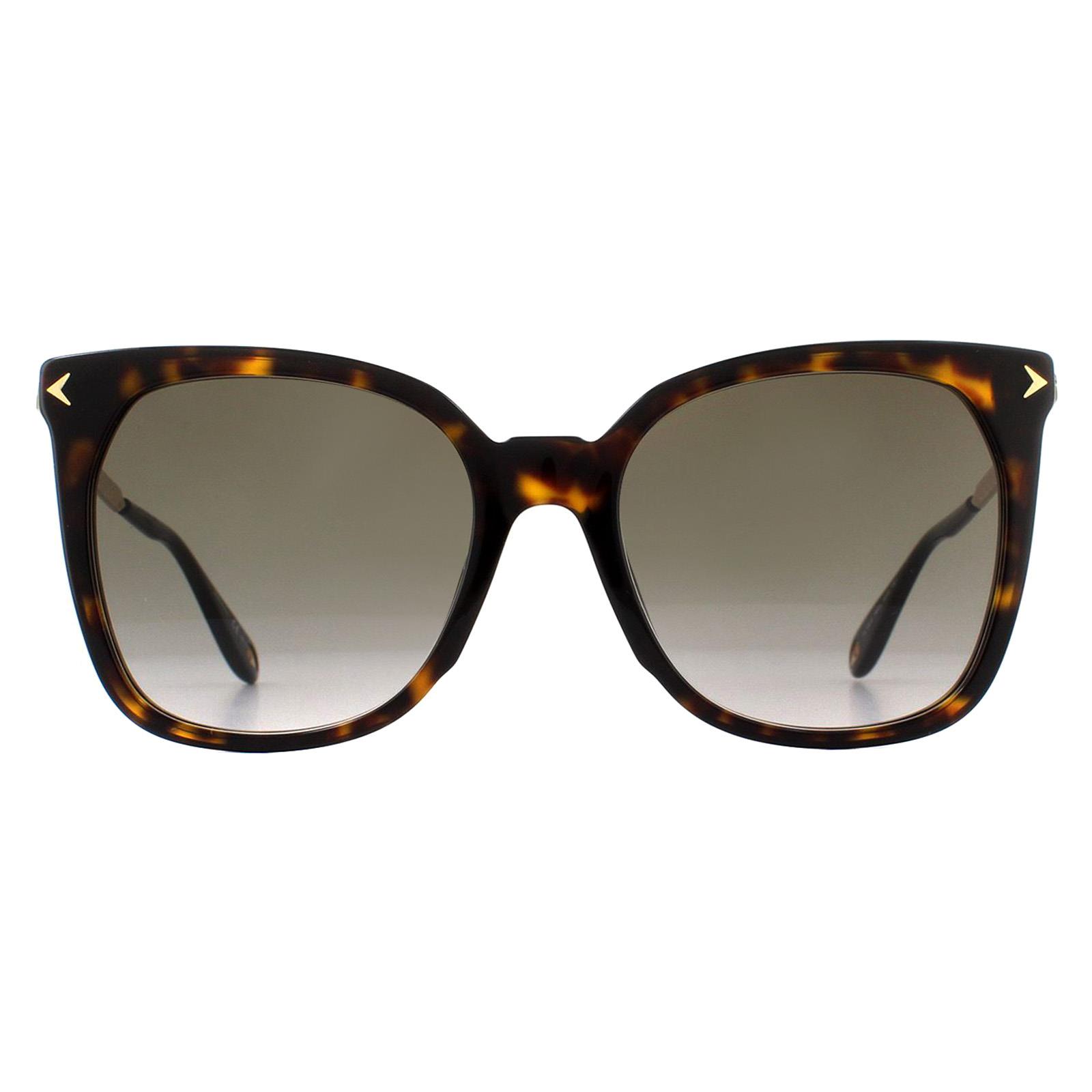 Givenchy Womens Sunglasses GV 7097/S 086 HA Dark Havana Brown Gradient Metal (archived) - One Size