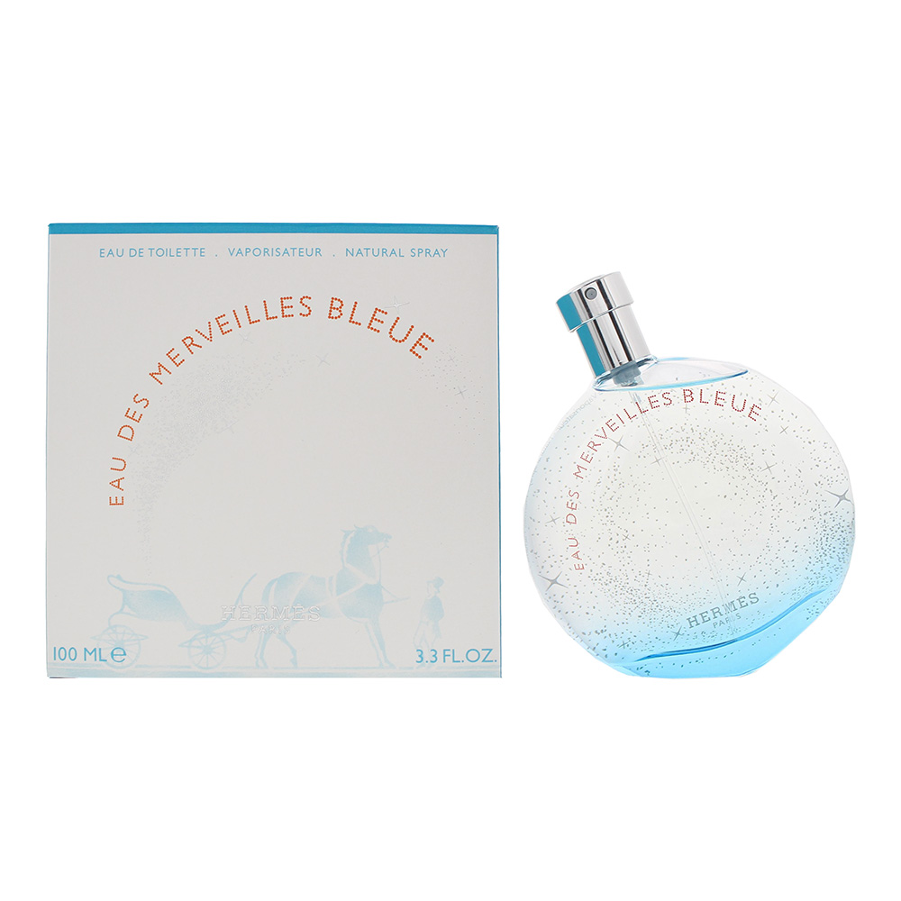 Hermes Womens Eau des Merveilles Bleue Eau de Toilette 100ml Spray For Her - One Size