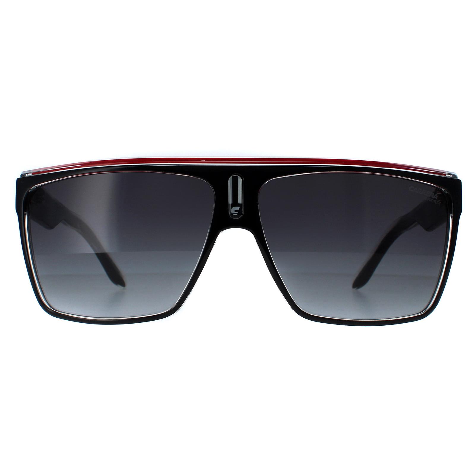 Carrera Shield Unisex Black Red Gold Dark Grey Gradient 22 - One Size