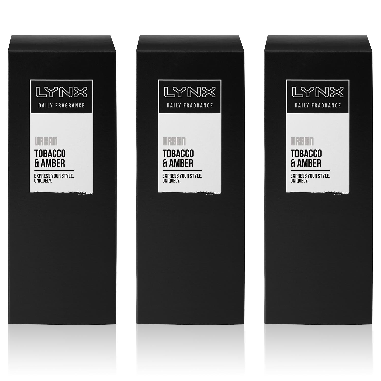 Lynx Mens Urban Daily Fragrance Precision Deodorant Pump Spray, 3x 100ml - NA - Size 100 ml