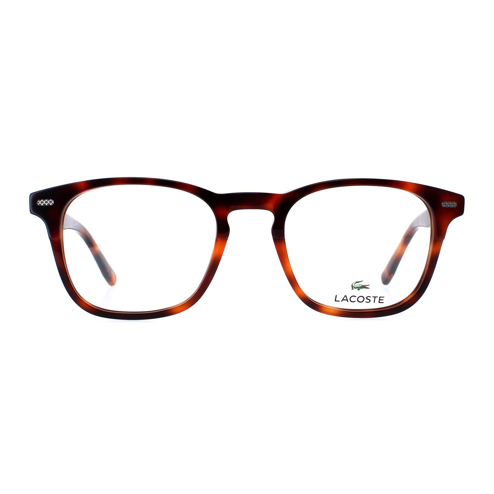 Lacoste Square Unisex Brown Havana Glasses - One Size