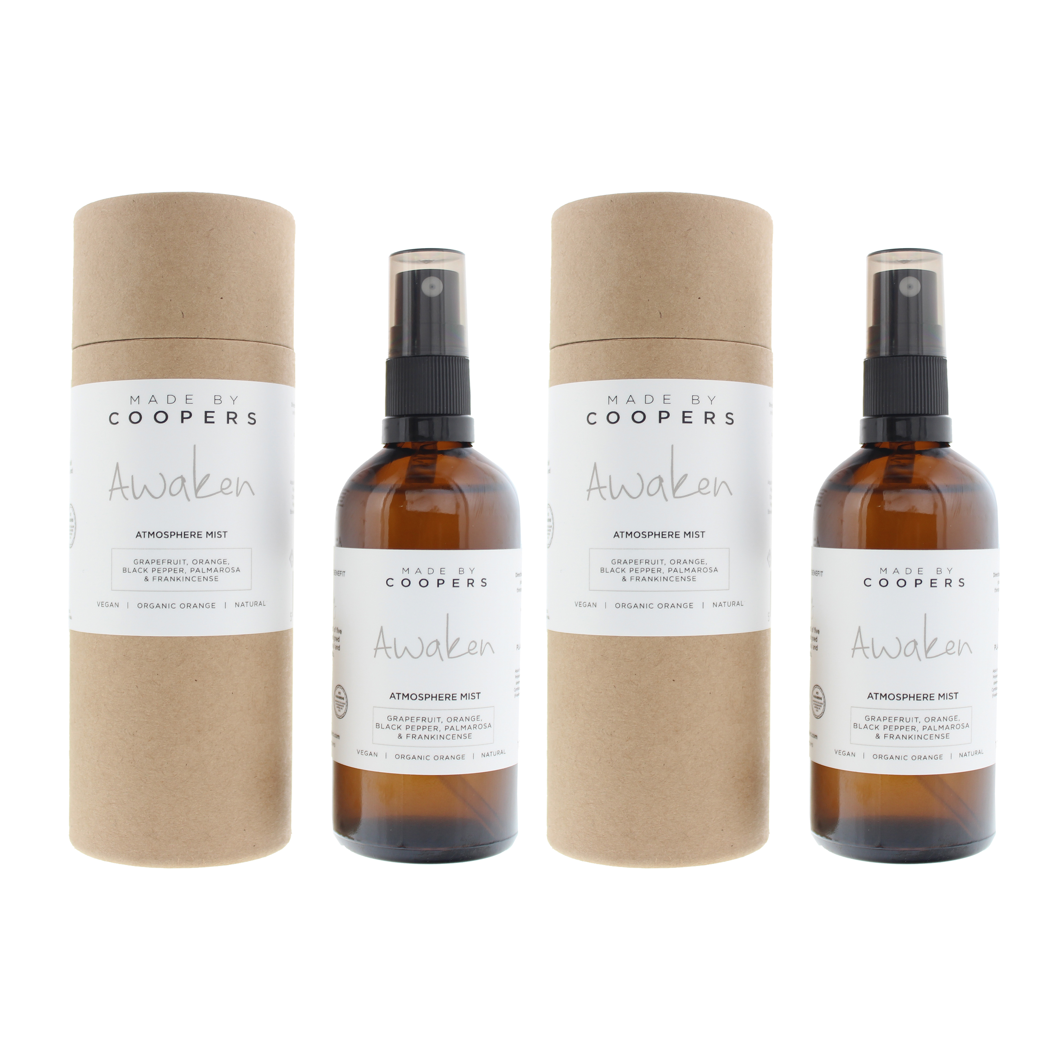 Made By Coopers Atmosphere Mist Awaken Room Spray 100ml x 2 - One Size